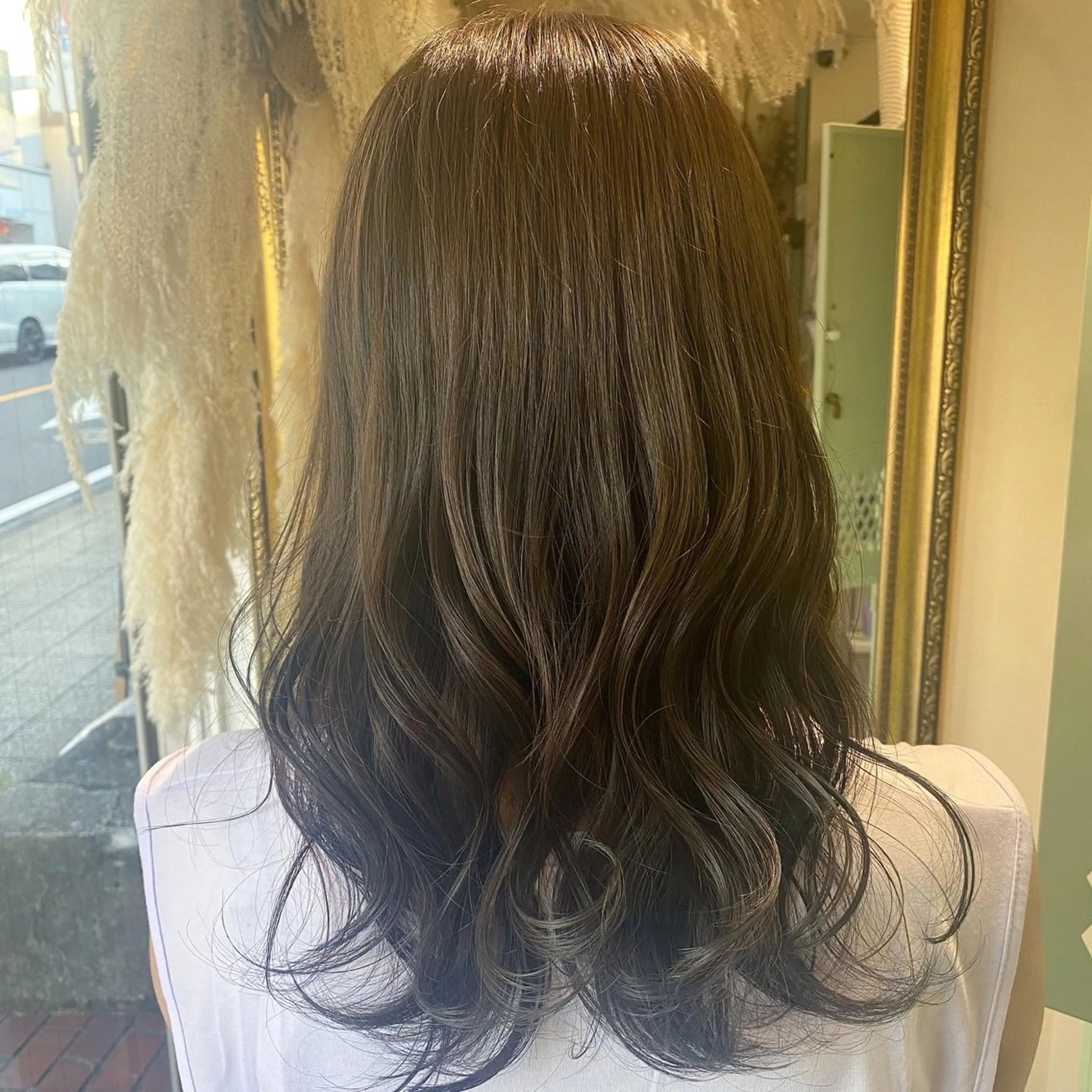 ミディアム カラー ヘアカラー 透明感カラー/韓国 ヘア🩶yuri🩵のヘアスタイル