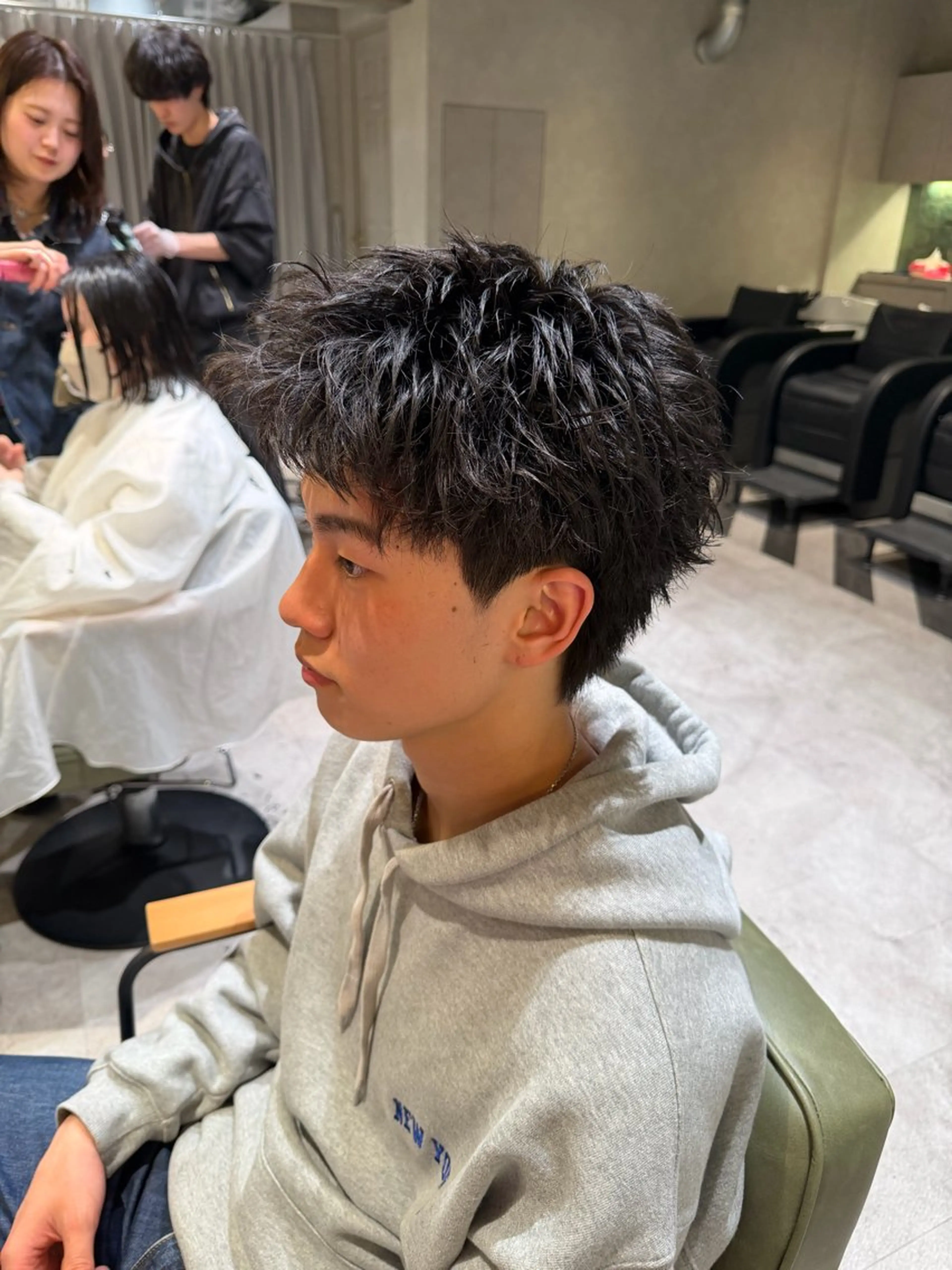 パーマ メンズ カット パーマ ハイトーン/パーマ/ メンズ / 櫻本🌐のヘアスタイル