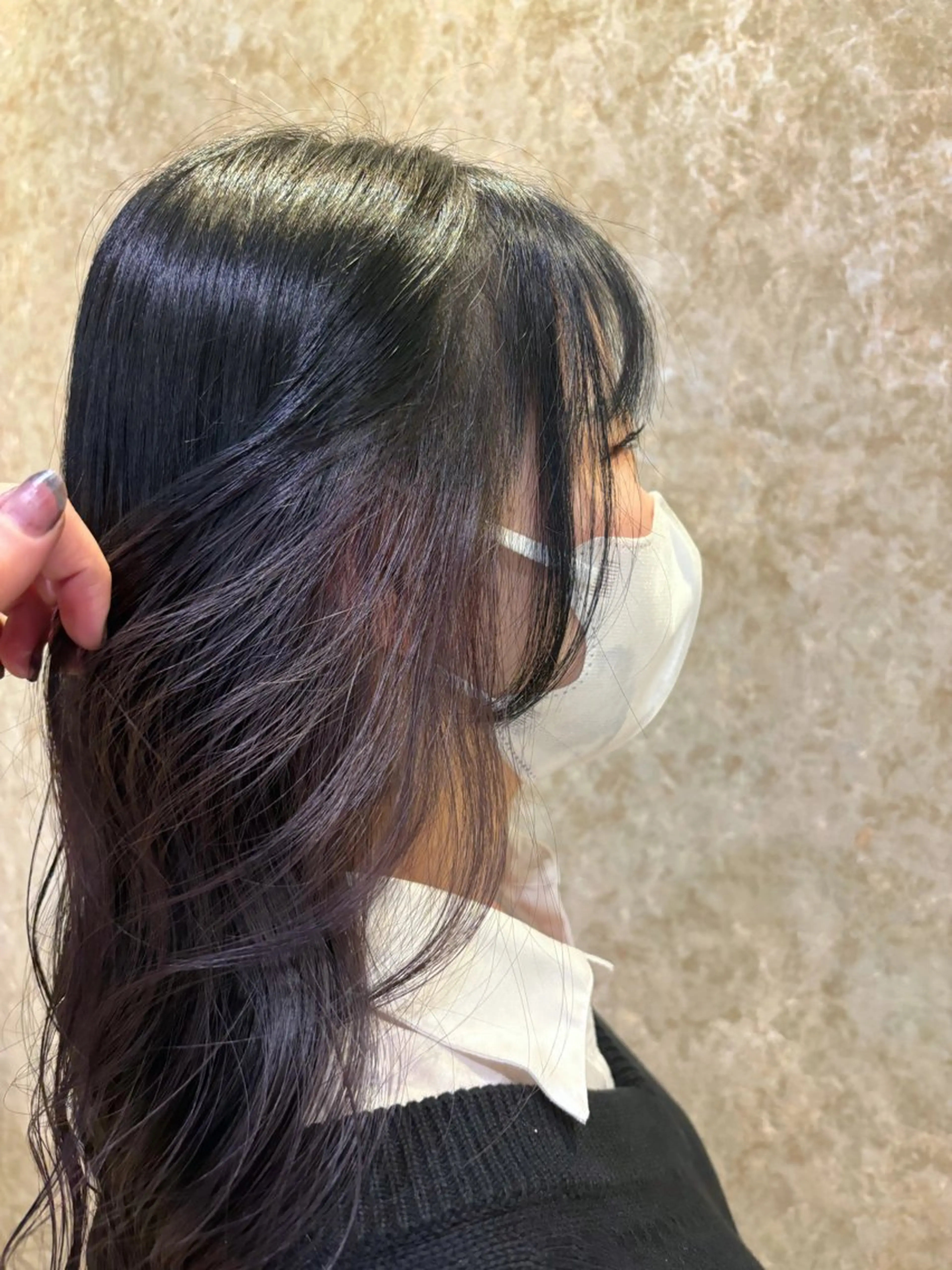 ロング カラー ひらち まいののヘアスタイル