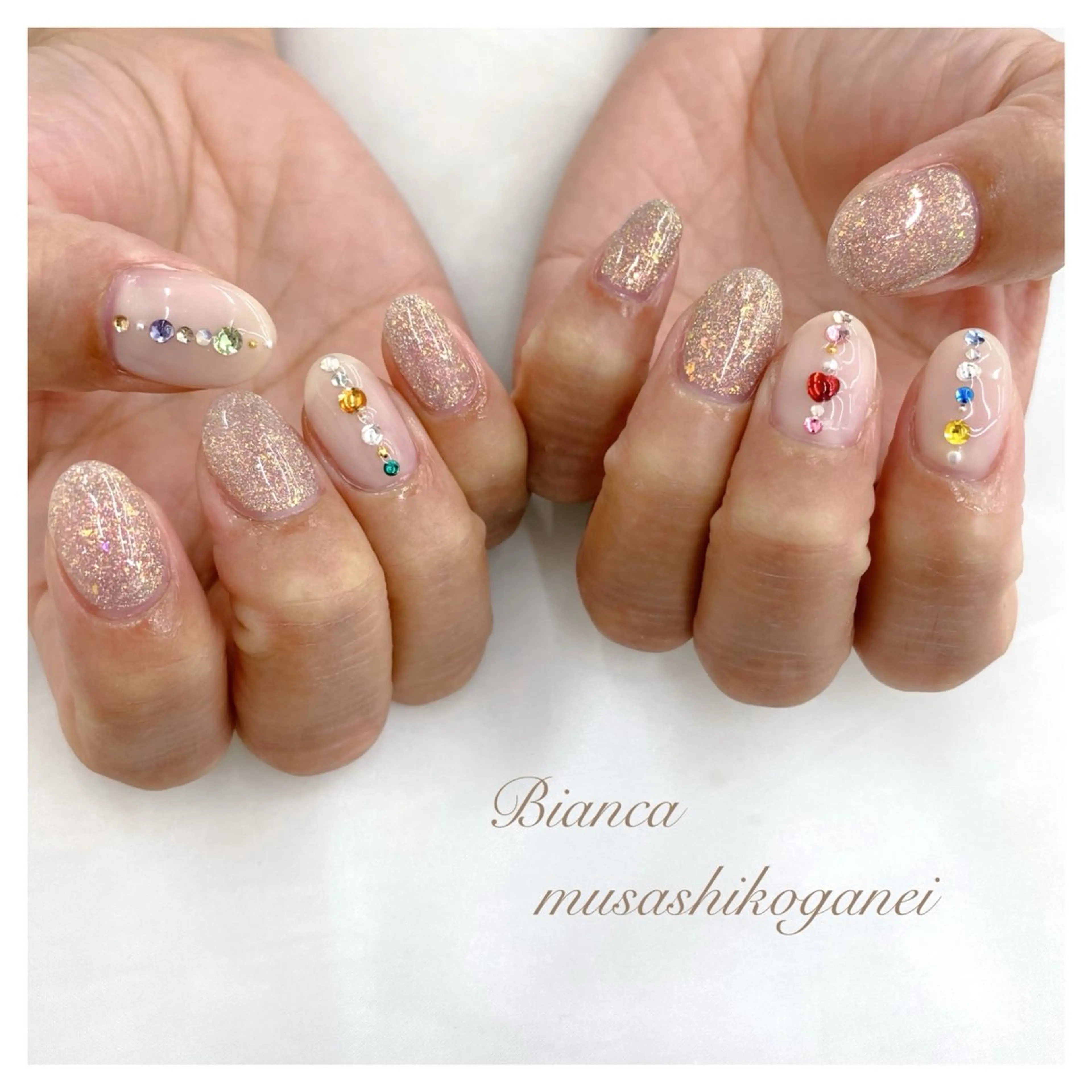 ネイル ハンドネイル Bianca 武蔵小金井 しぎはらのネイルデザイン