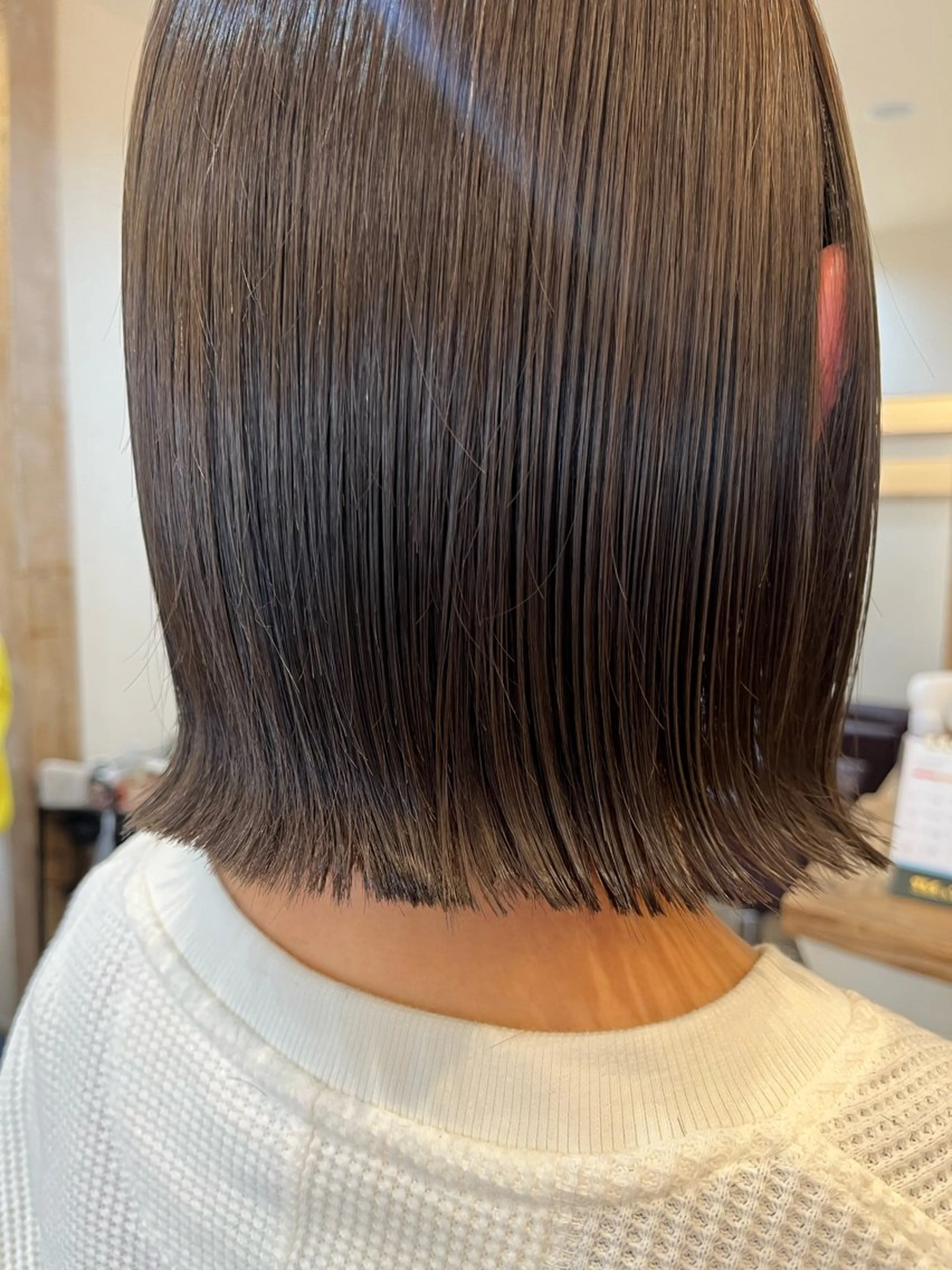 ミディアム ボブ 暖色＊ベージュ ＊くらたあやかのヘアスタイル