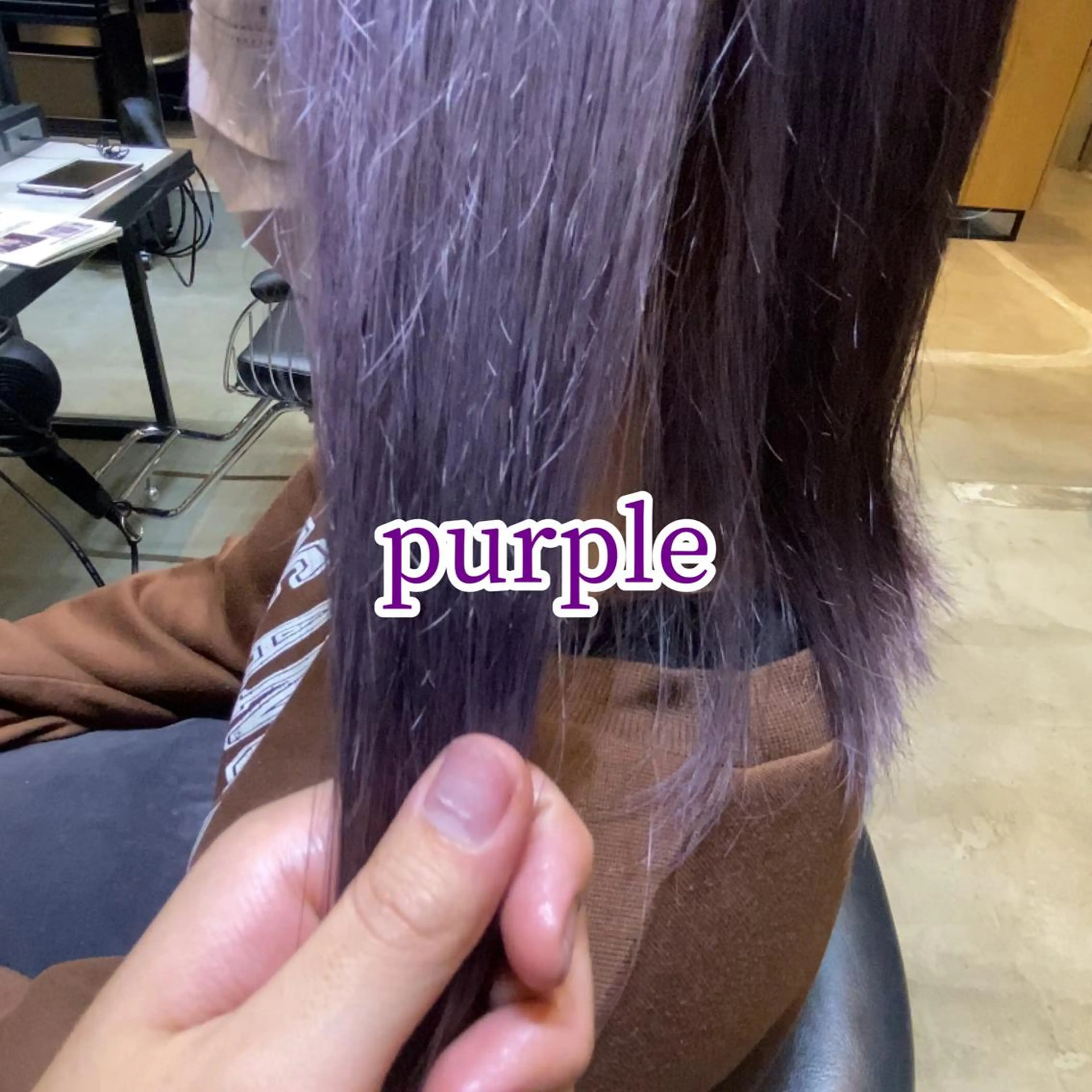 セミロング カラー 似合わせレイヤー・ボ ブ タナカ レイヤのヘアスタイル