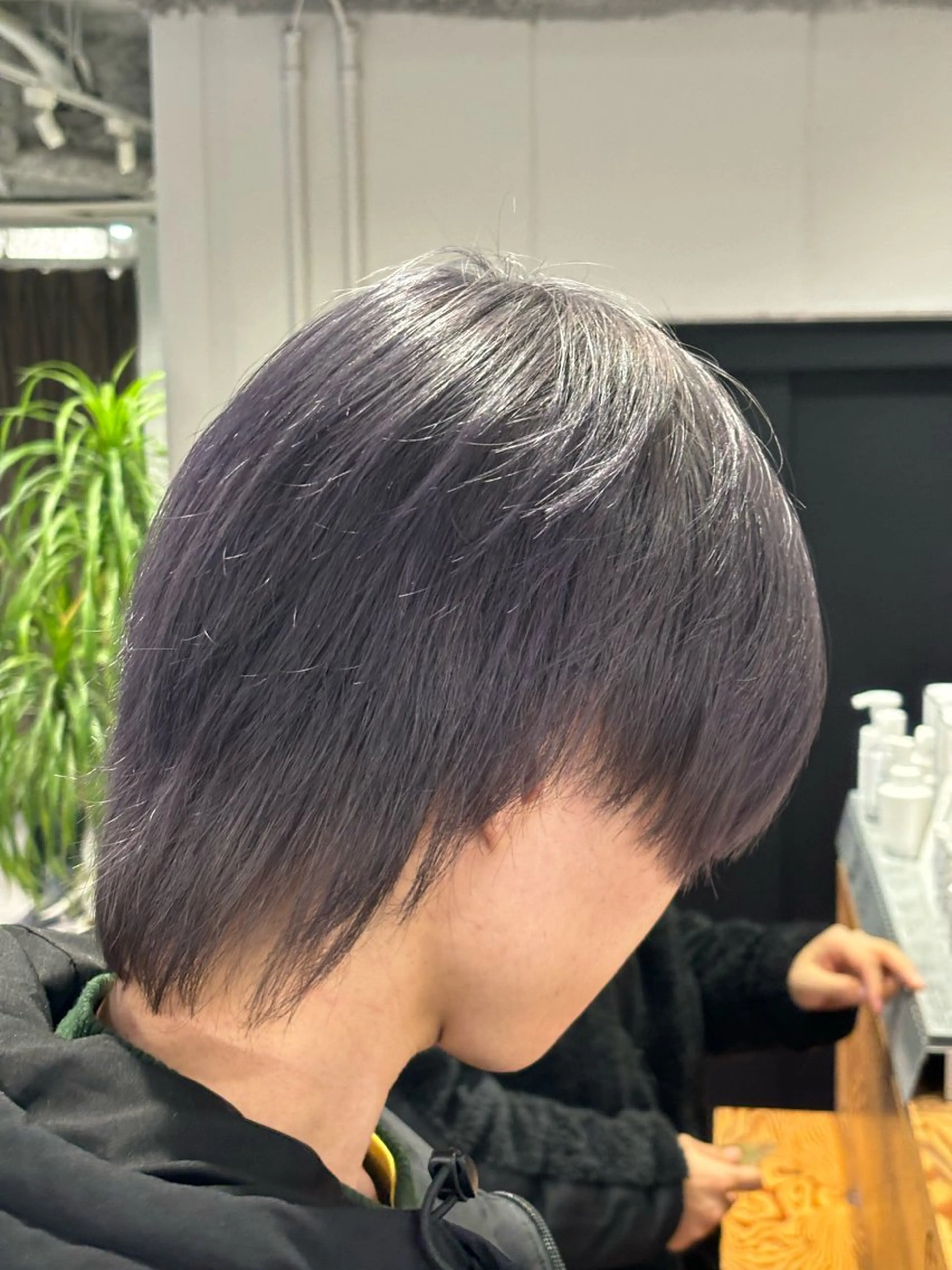 カラー ピンクカラー ピンクパープル カット ヘアカラー ✨うる艶カラー/垢抜 けメンズパーマ✨のヘアスタイル