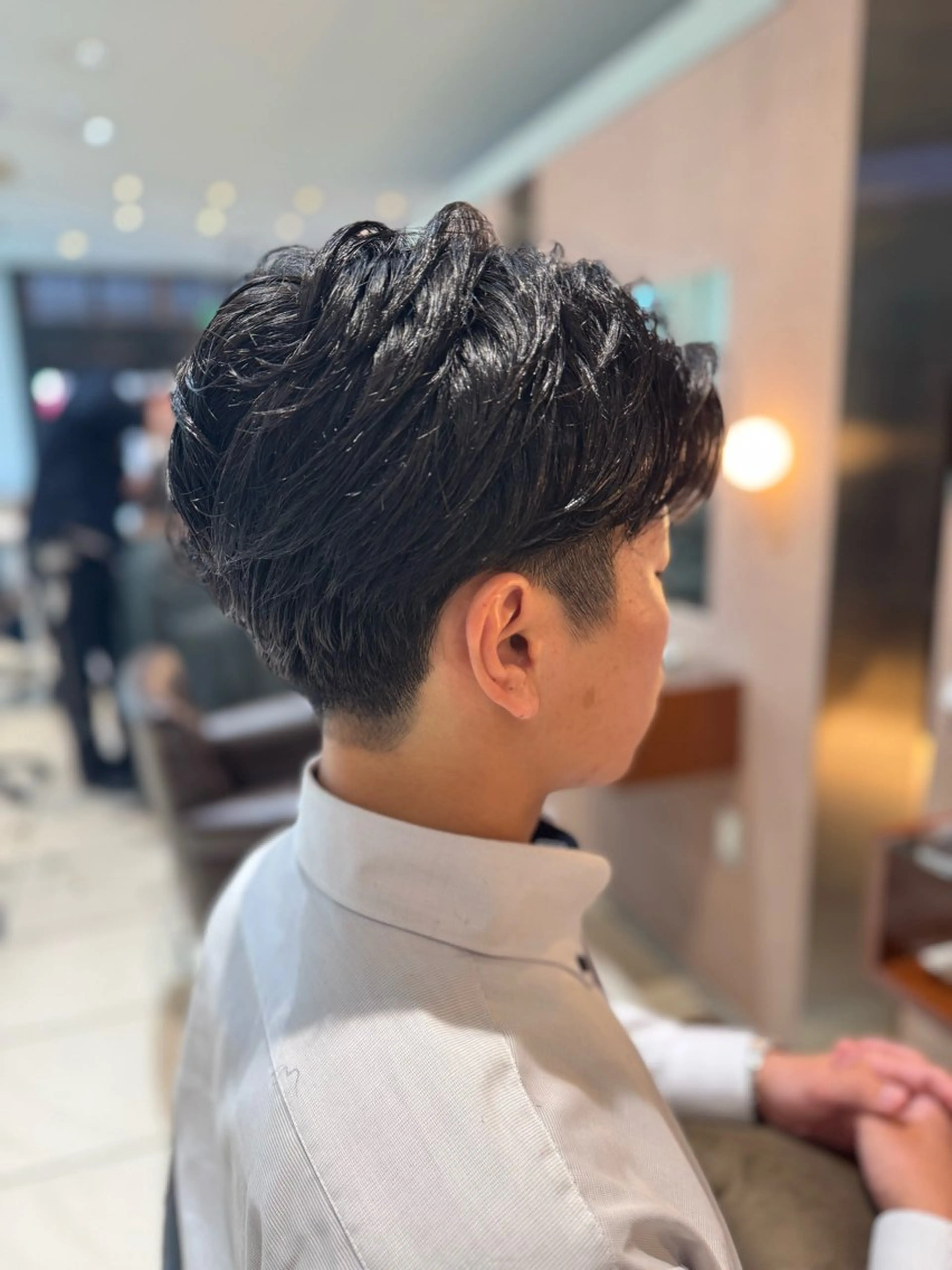 パーマ メンズ カット パーマ 吉長 彩香のヘアスタイル