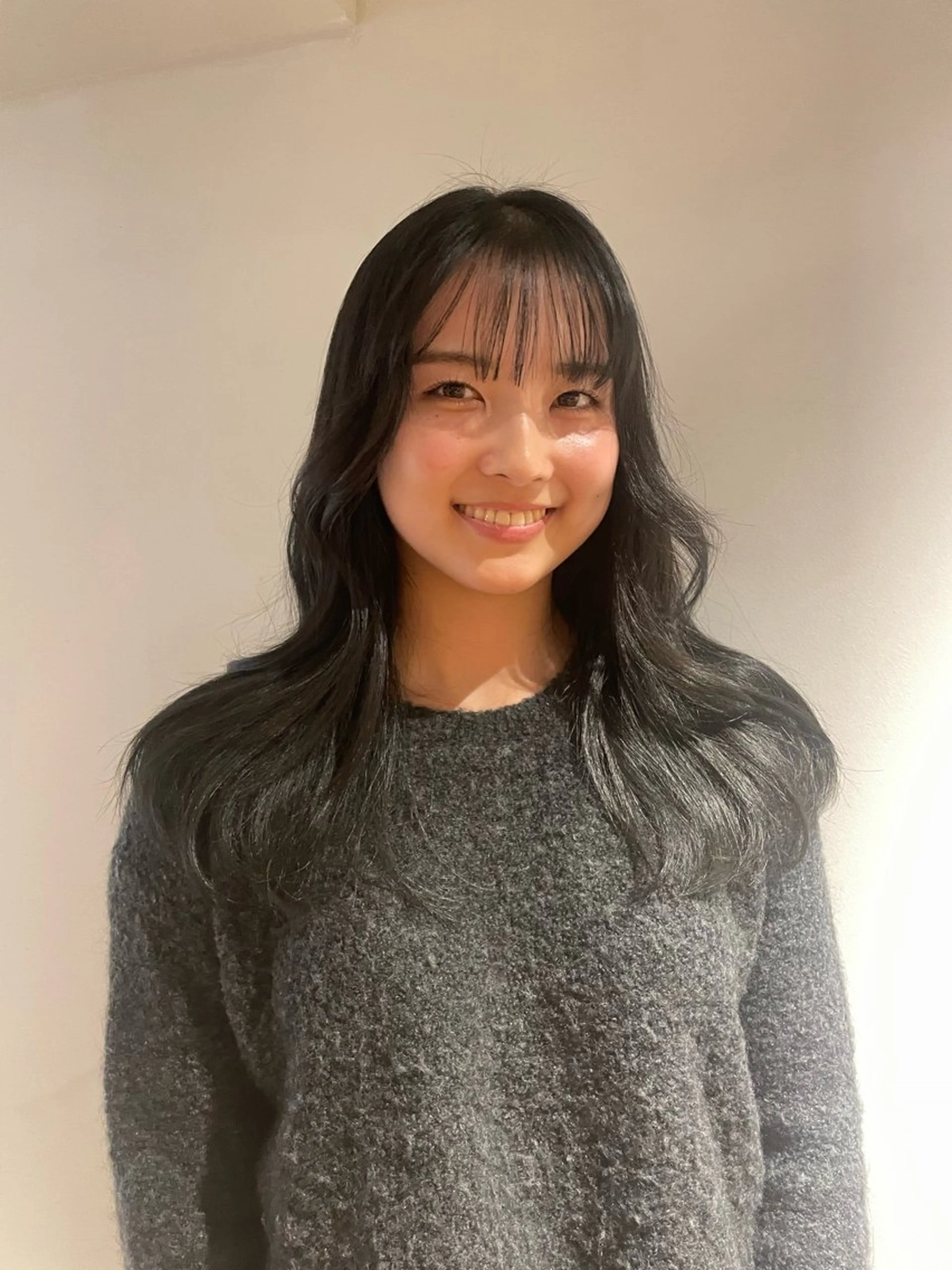 ロング カラー 学生 韓国風ヘア レイヤーカット 柔らかレイヤー× 透け感カラー/SUのヘアスタイル