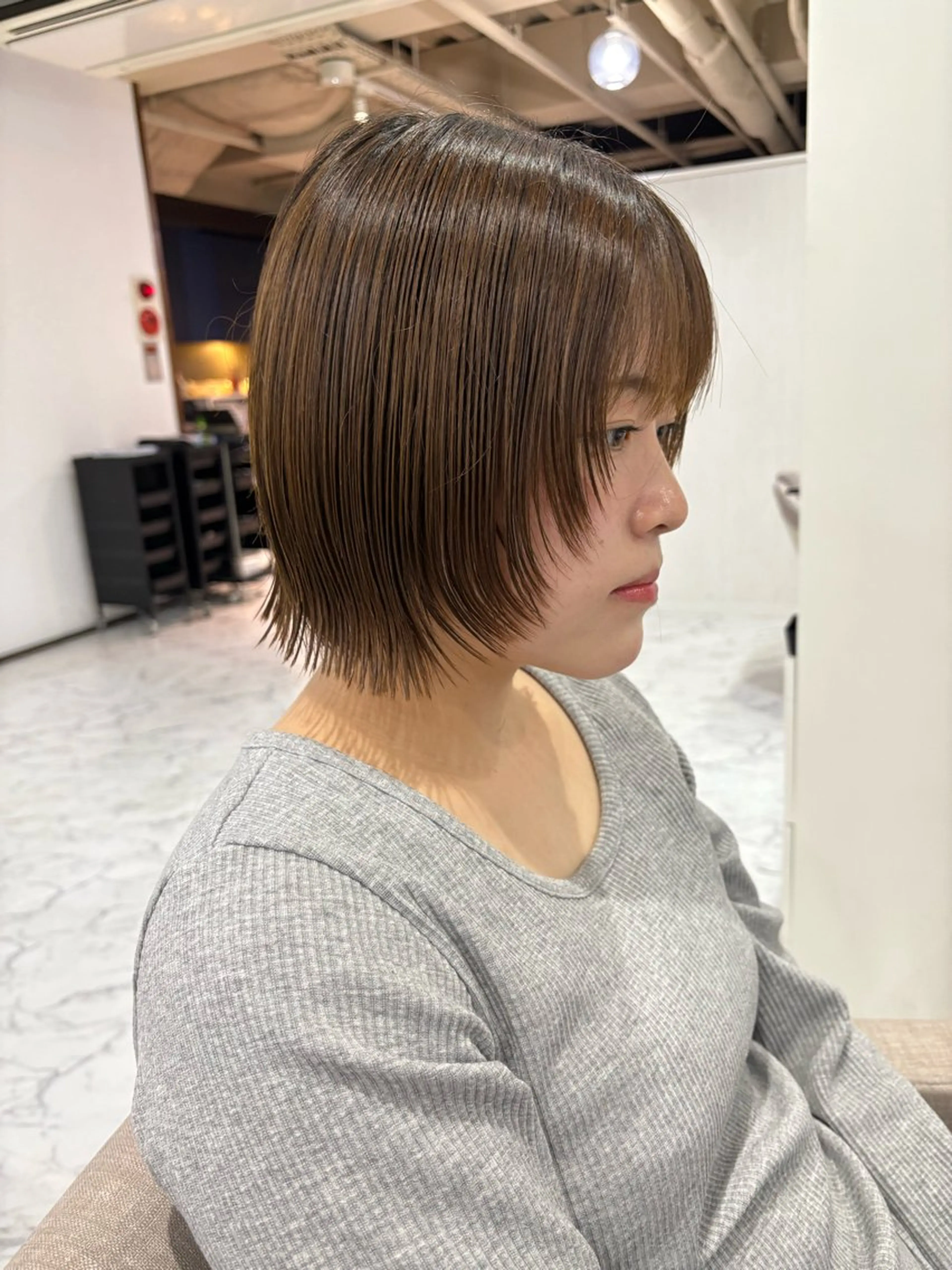 ショート レイヤー/ウルフ/ 縮毛矯正/照井友梨のヘアスタイル
