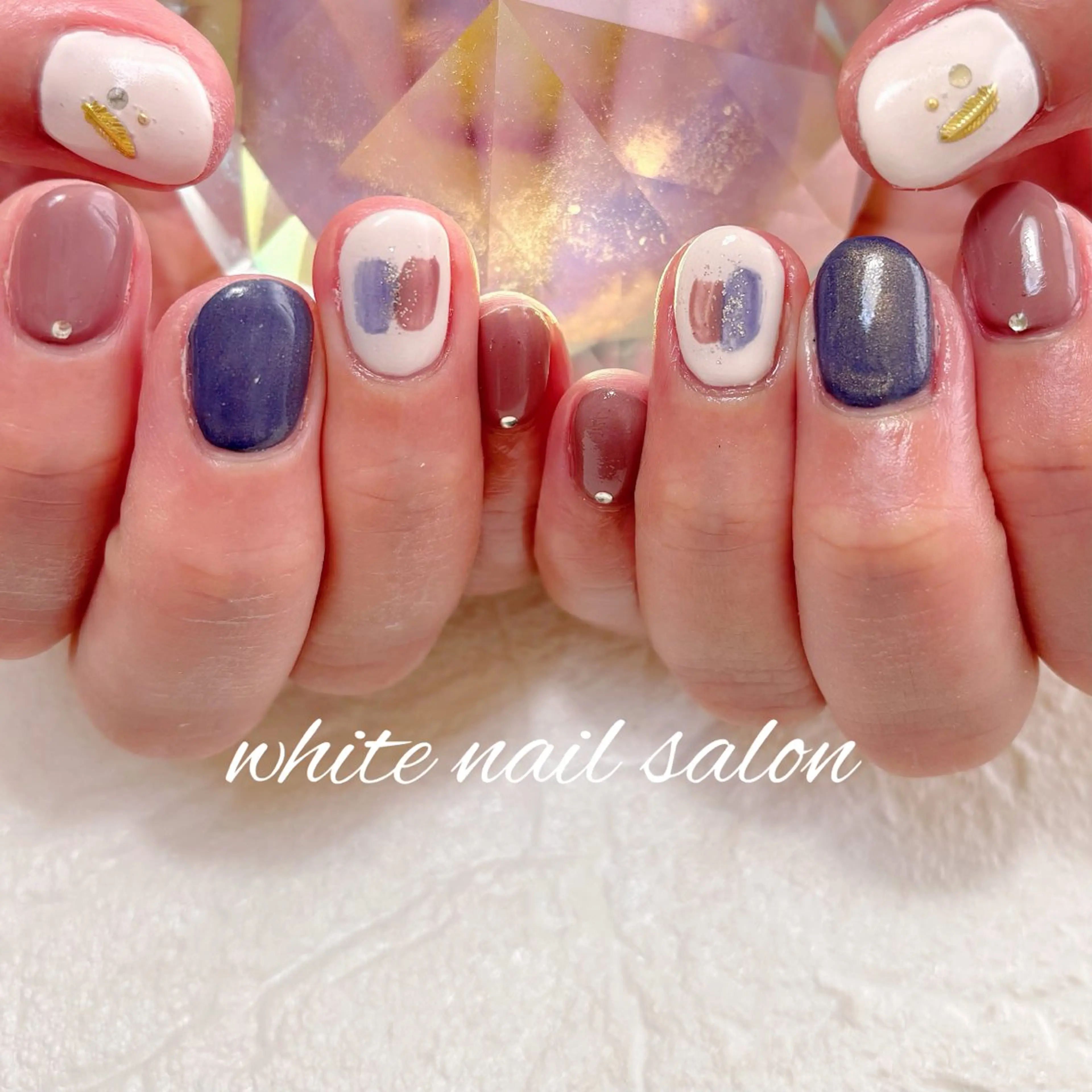 ネイル フットネイル ラメ(グリッター) ハンドネイル white nail salonのネイルデザイン