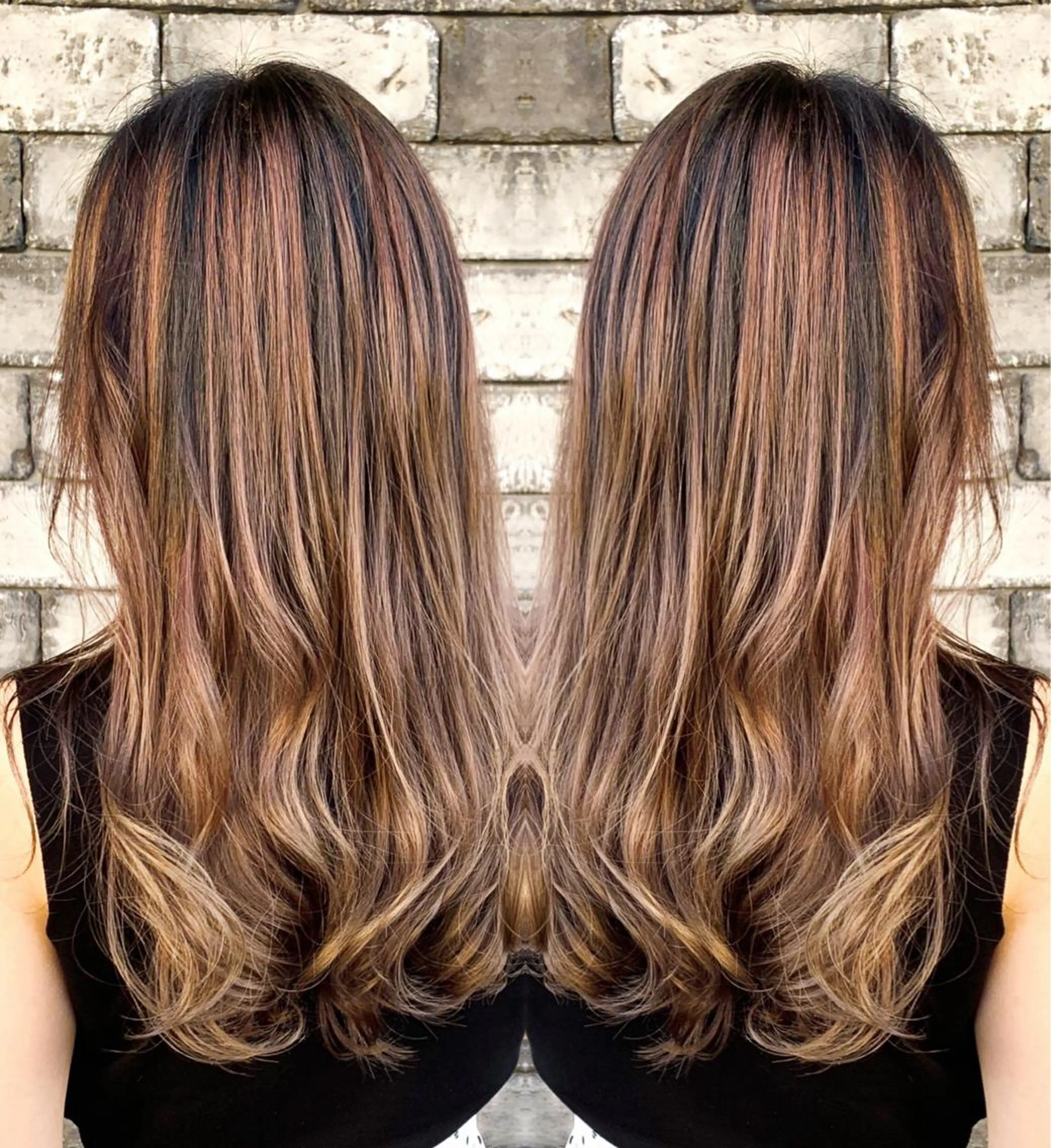 セミロング 外国人風カラー レイヤーカット ❤️千葉県代表❤️ 店長❤️柿本翔一朗のヘアスタイル