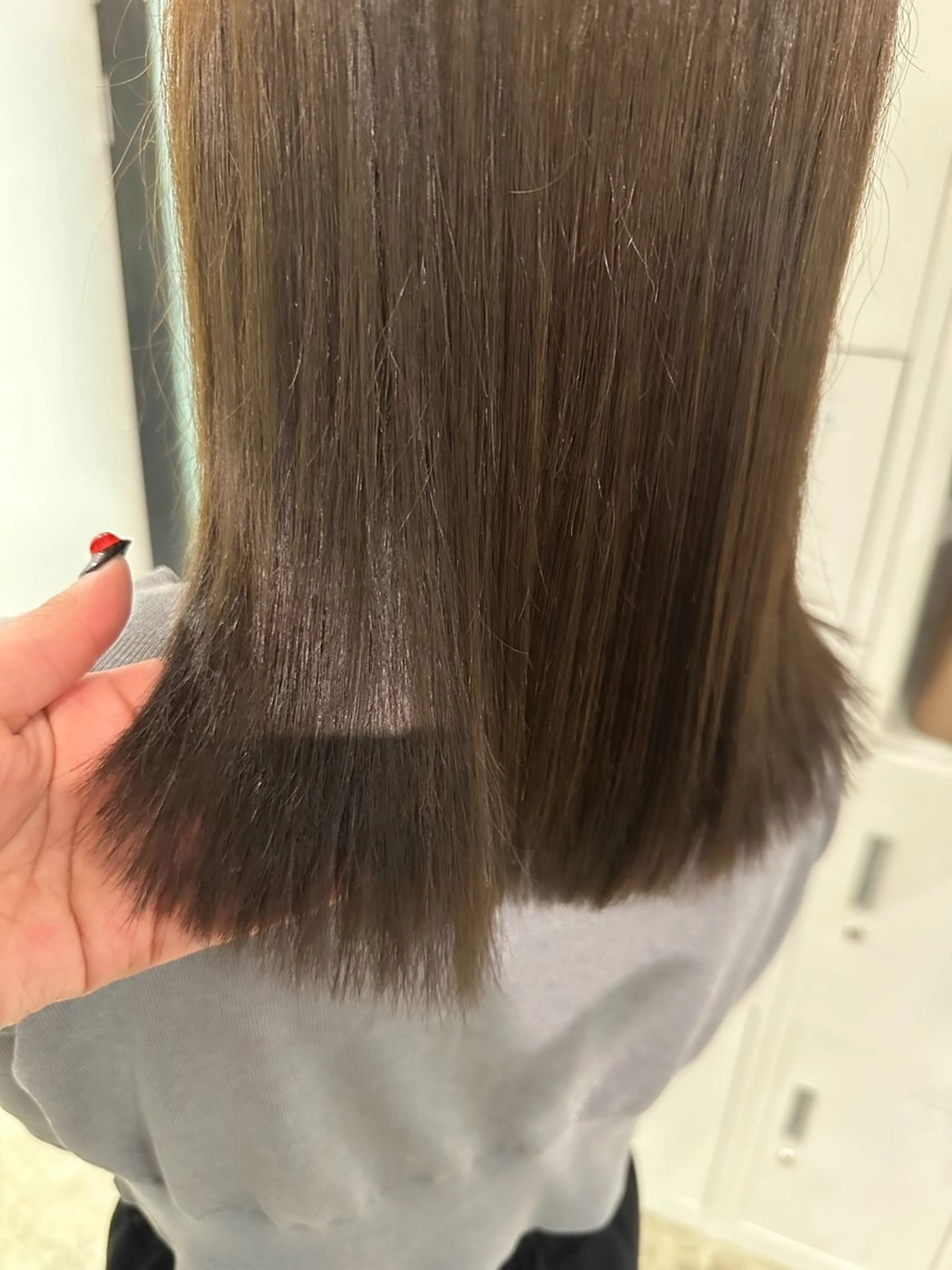 ミディアム カラー オリーブカラー ALBUM銀座所属・似合わせカット/ 🌛Mizukiのヘアスタイル