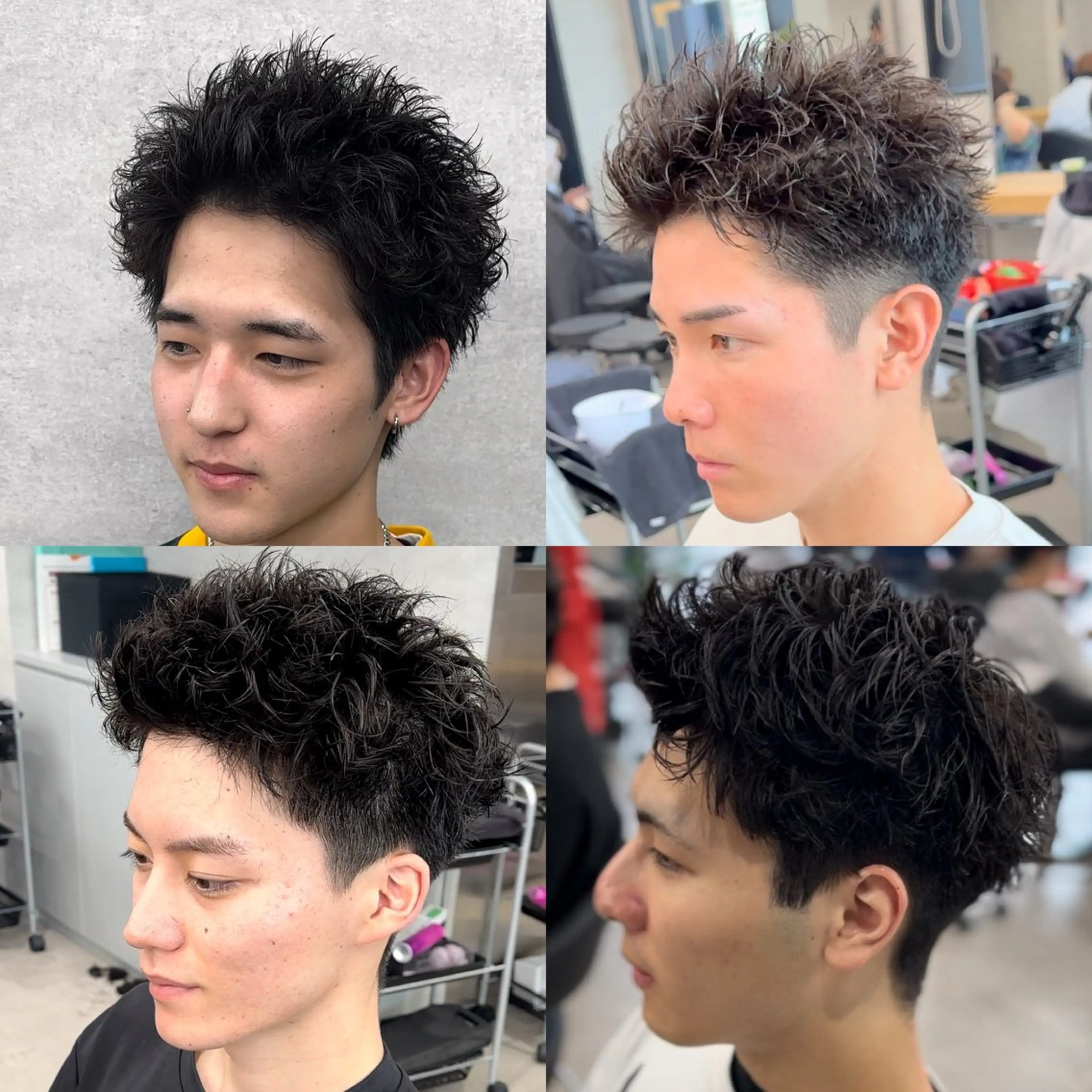 ショート カラー パーマ ヘアアレンジ メンズ キッズ カット 🔥メンズパーマ🔥 菅原楓のヘアスタイル
