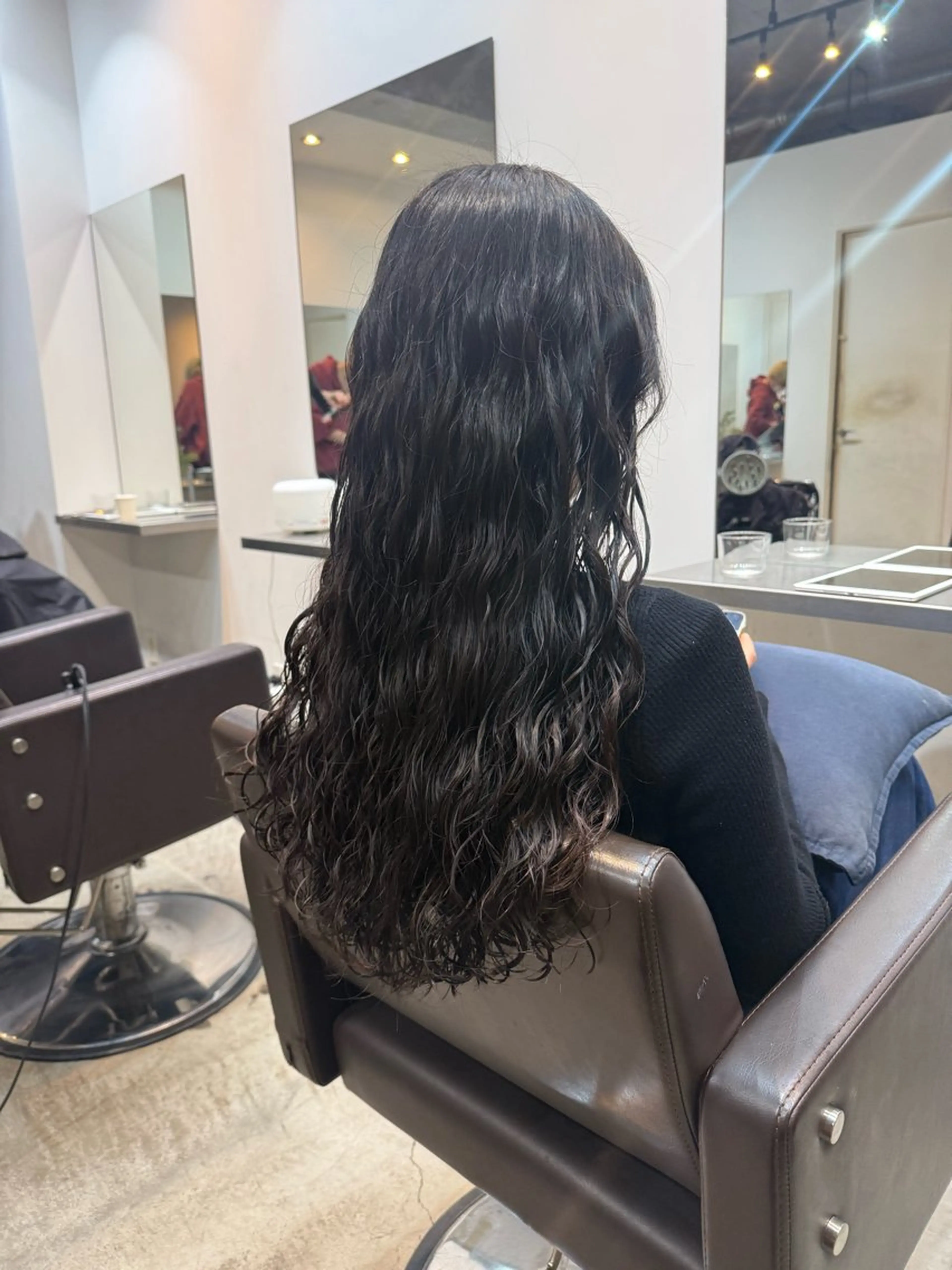 ロング デジタルパーマ/ ウェーブパーマ/神野のヘアスタイル