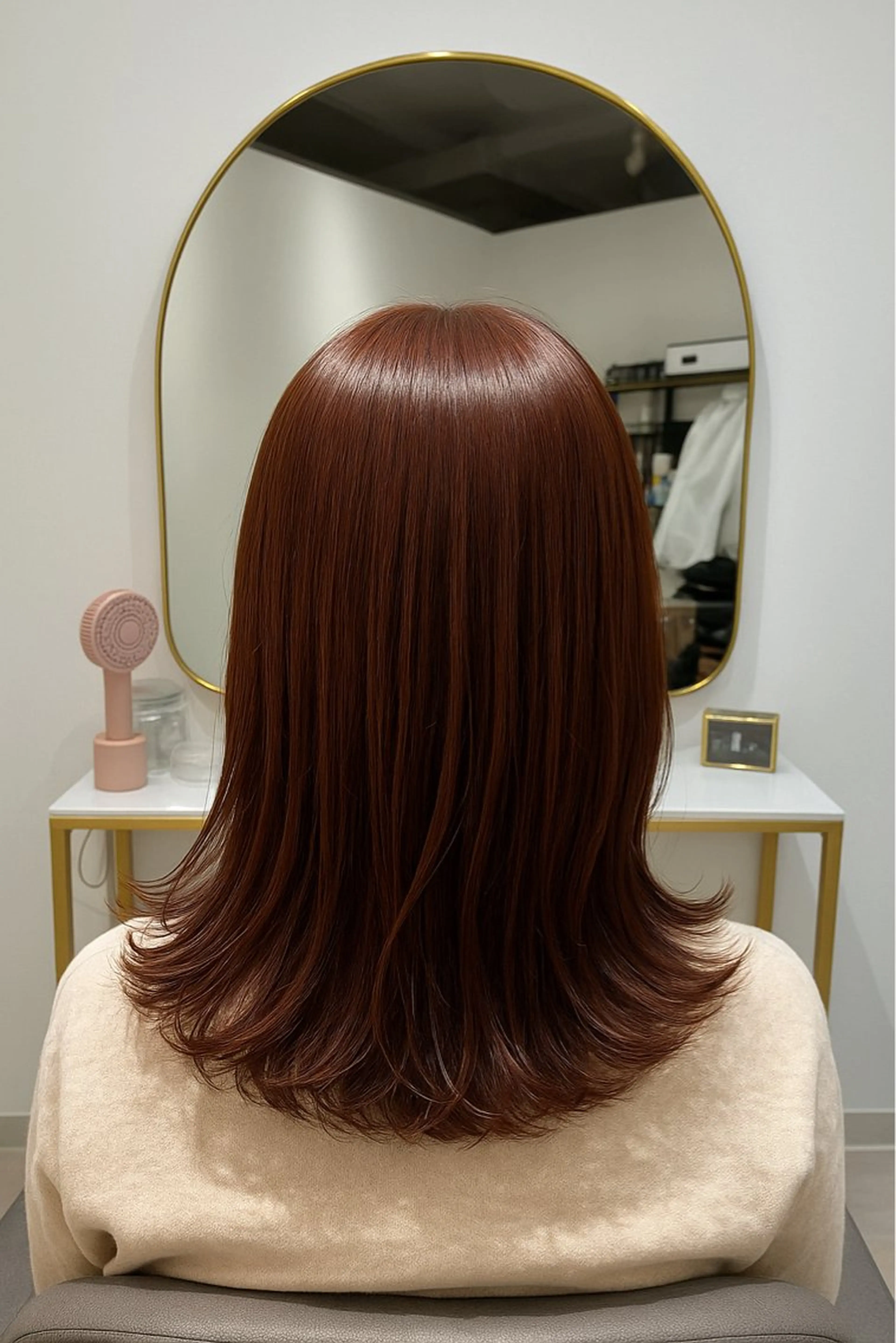 ミディアム ボブレイヤー ミディアムパーマ ボブ ハイライト 髪質改善 カット ヘアカラー トリートメント 髪質改善/縮毛矯正/ 美髪/個室/ハラのヘアスタイル