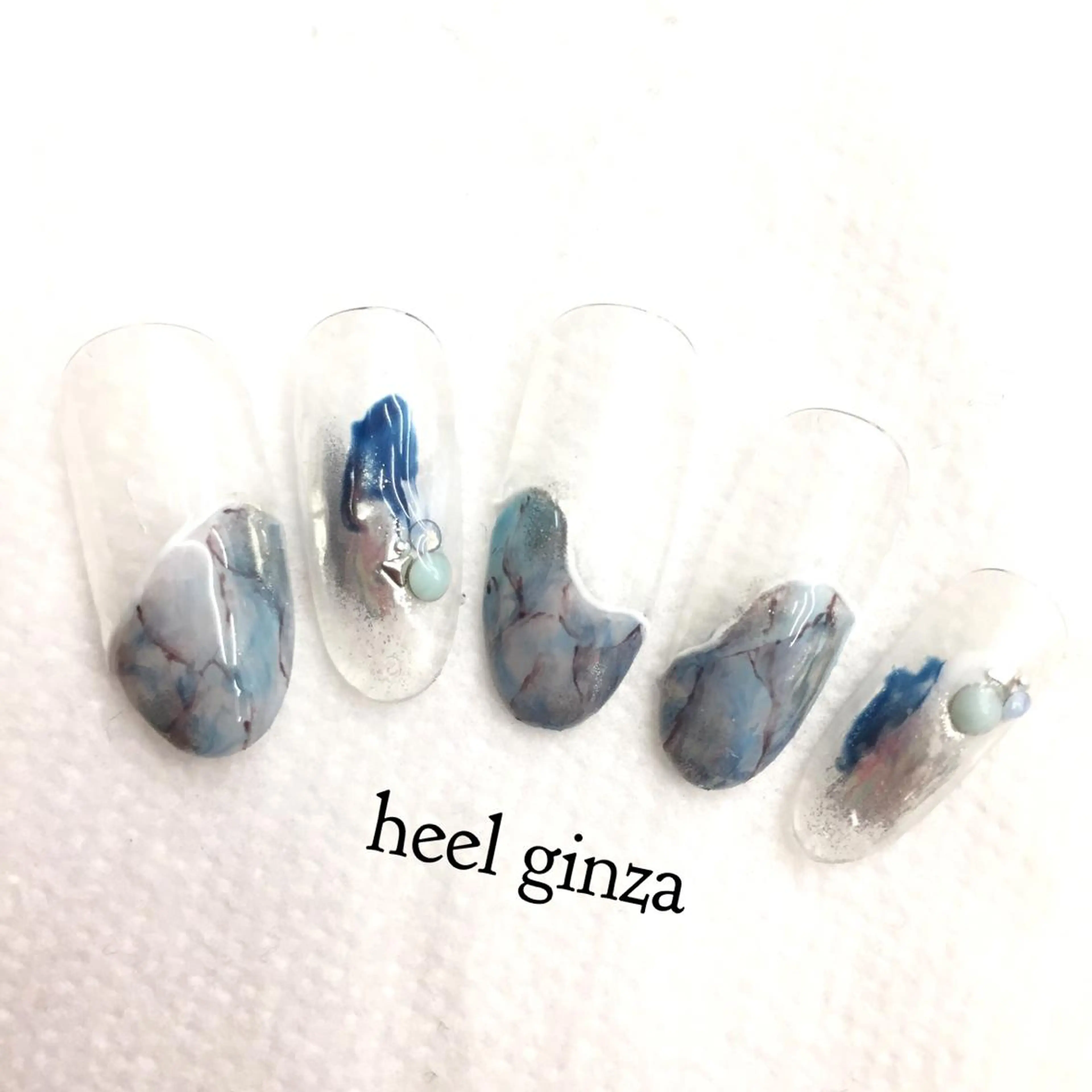 ネイル 大理石ネイル(マーブル) miel nailのネイルデザイン