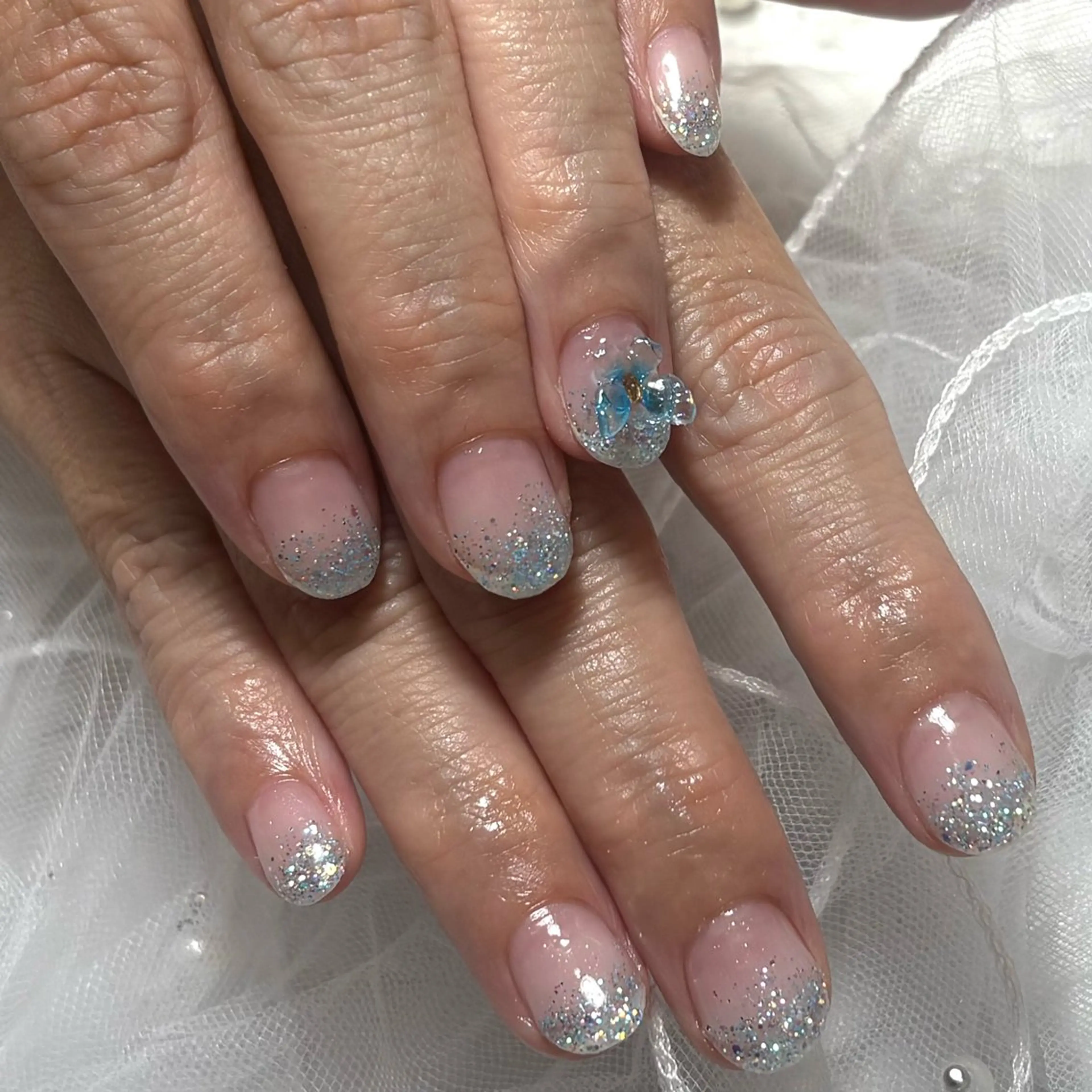 ネイル ハンドネイル WHITE NAIL 鳳店AYUMIのネイルデザイン