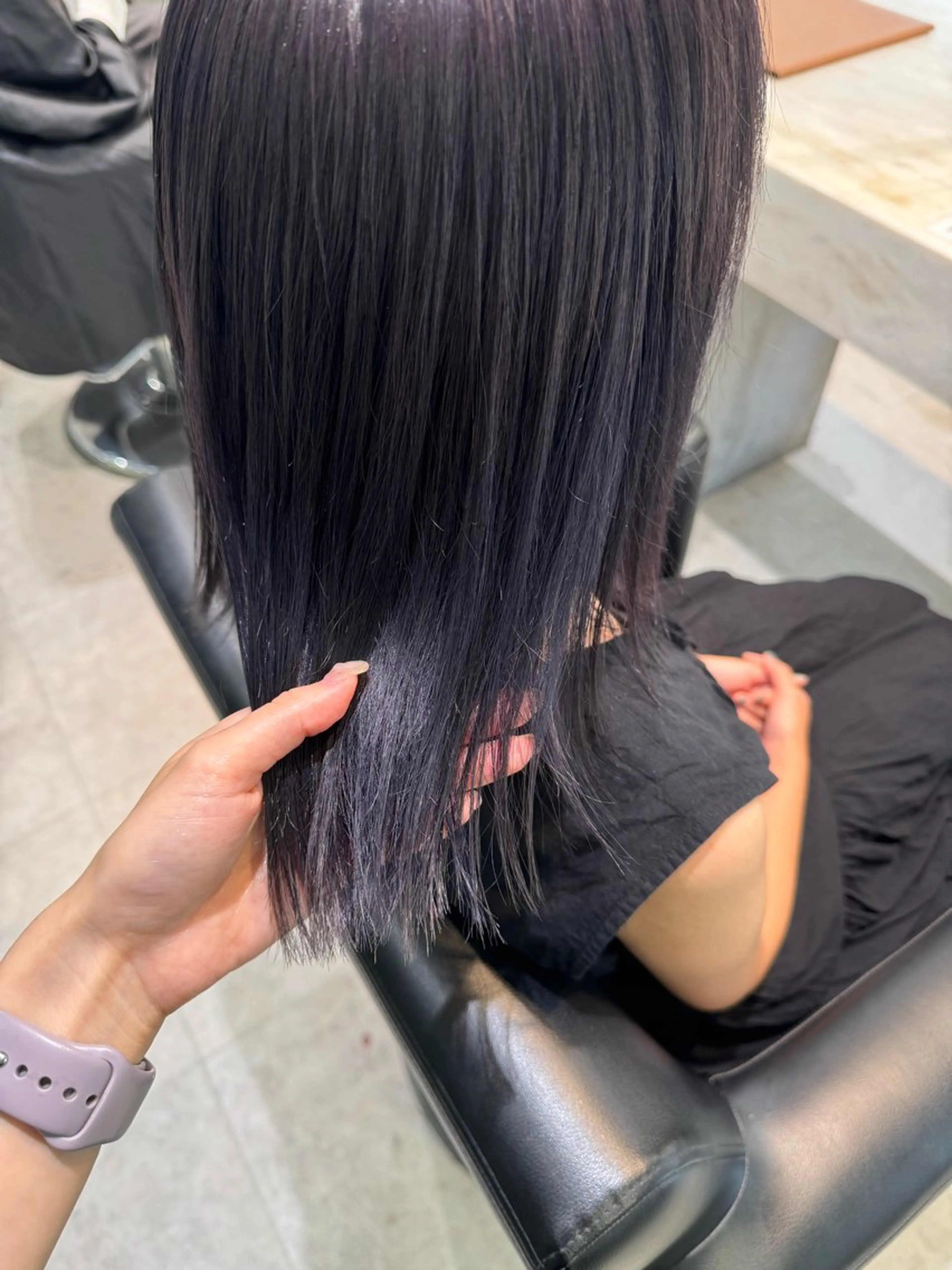 カラー ラベンダーカラー ラベンダーグレー 🍪ﾖｼｲﾊﾙﾈ🍪 ﾗﾍﾞﾝﾀﾞｰｶﾗｰのヘアスタイル