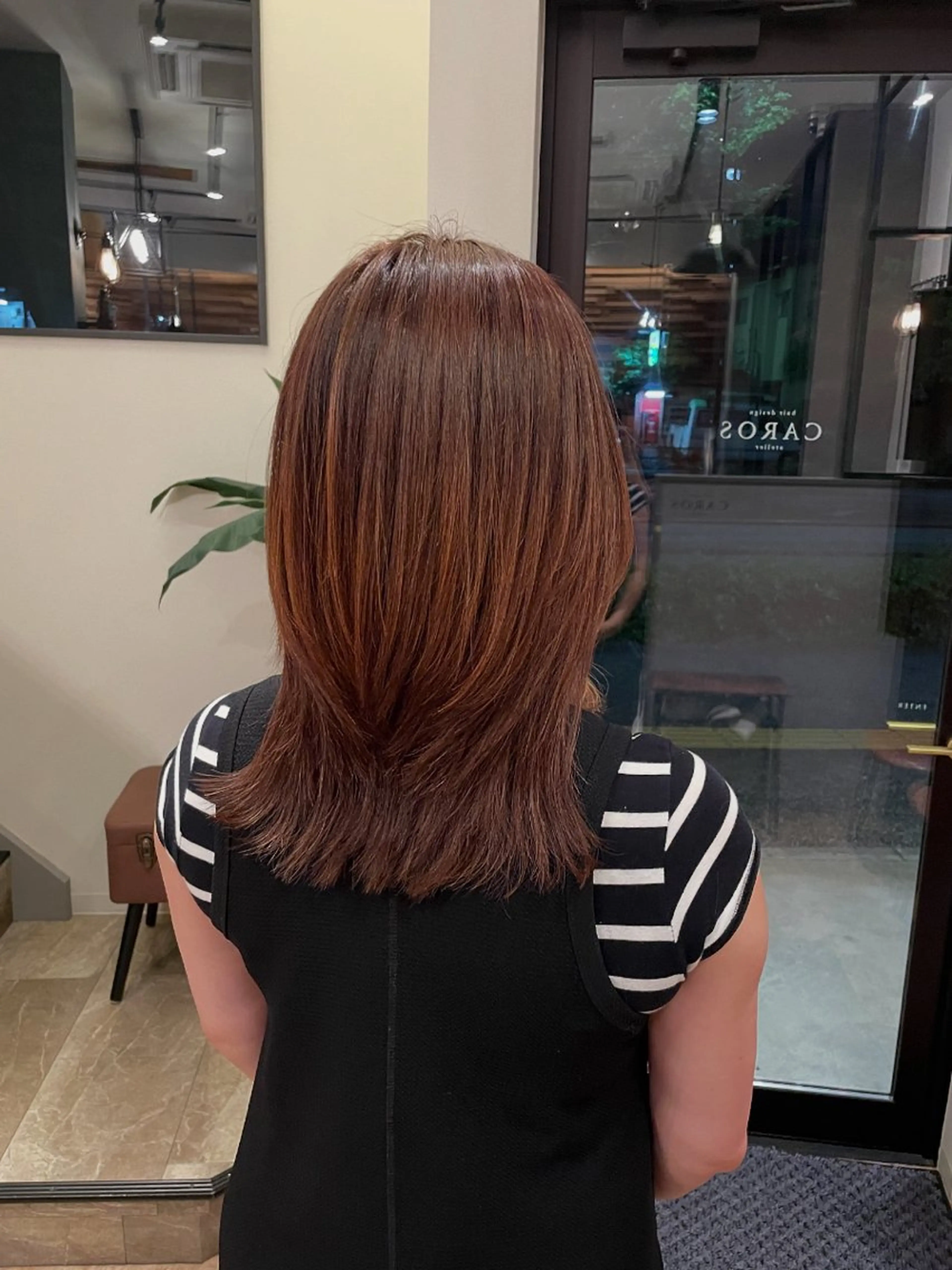 ミディアム レイヤーカット 安倍 辰哉のヘアスタイル