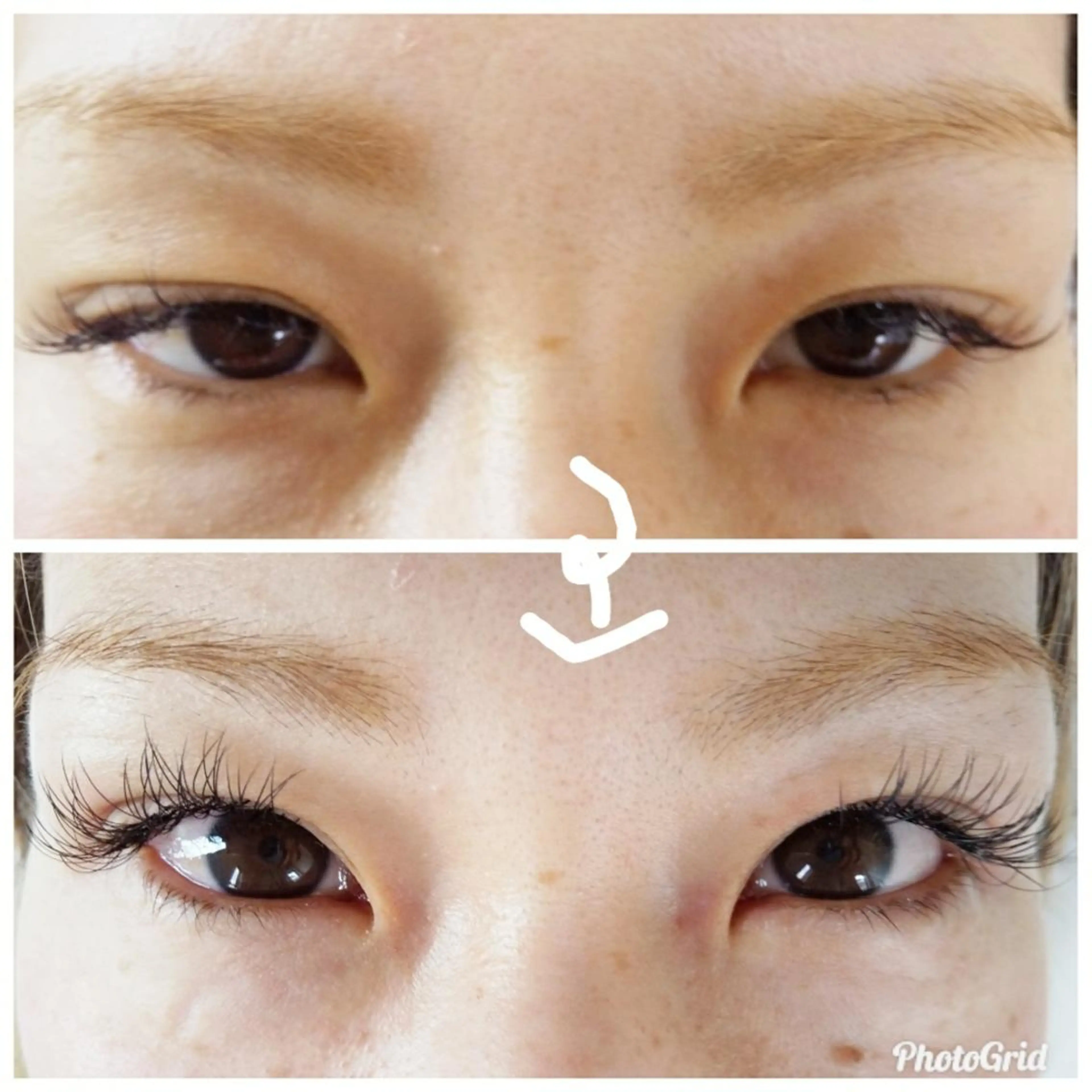 マツエク・マツパ Dカール フラットラッシュ 💡次世代LED -TIARA💡のマツエク・マツパデザイン