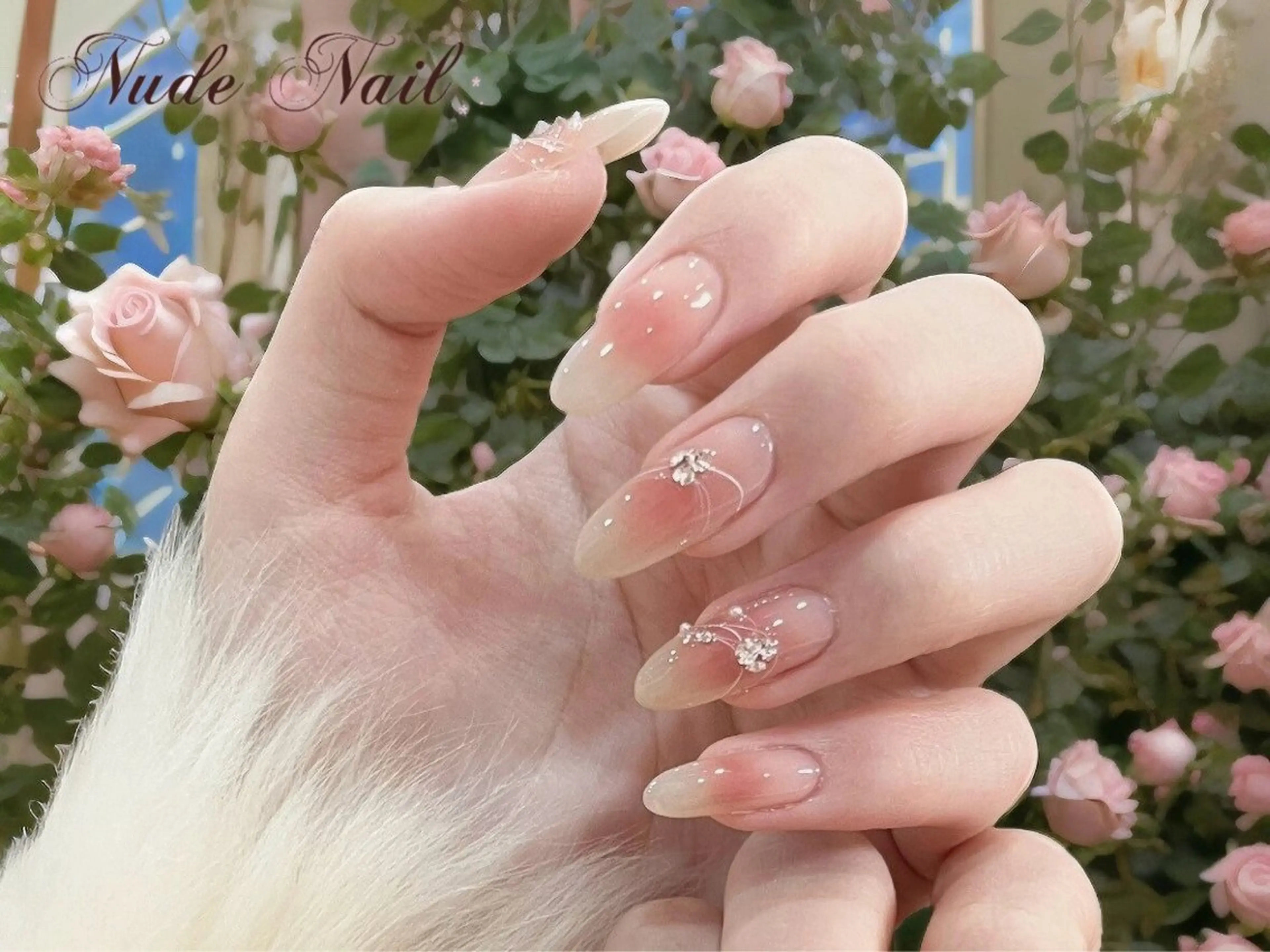 ネイル チークネイル 長さ出し フットネイル フレンチネイル ジェルネイル Nude Nailstudioのネイルデザイン