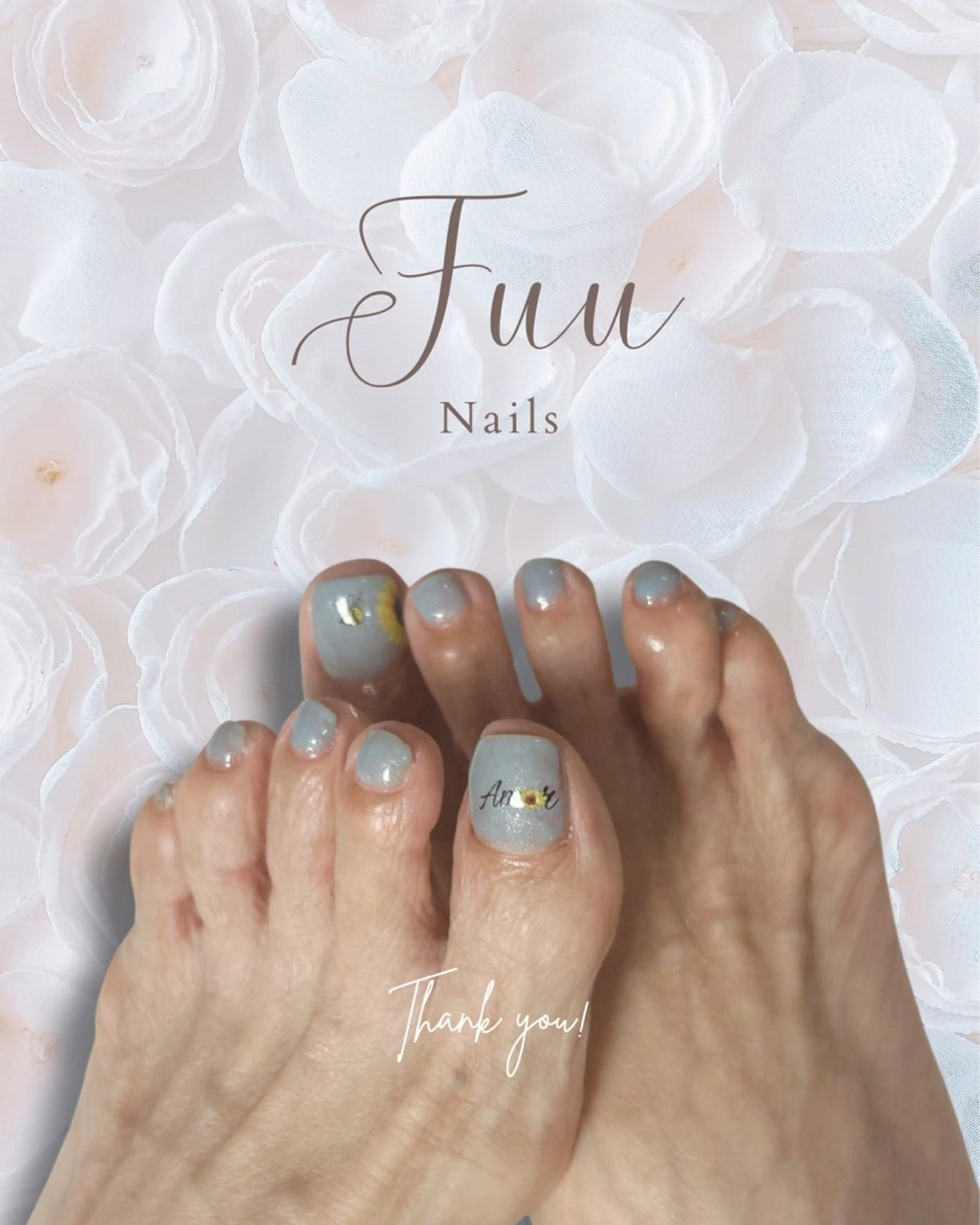 ネイル フットネイル 犬のいるネイルサロン Fuu nailsのネイルデザイン