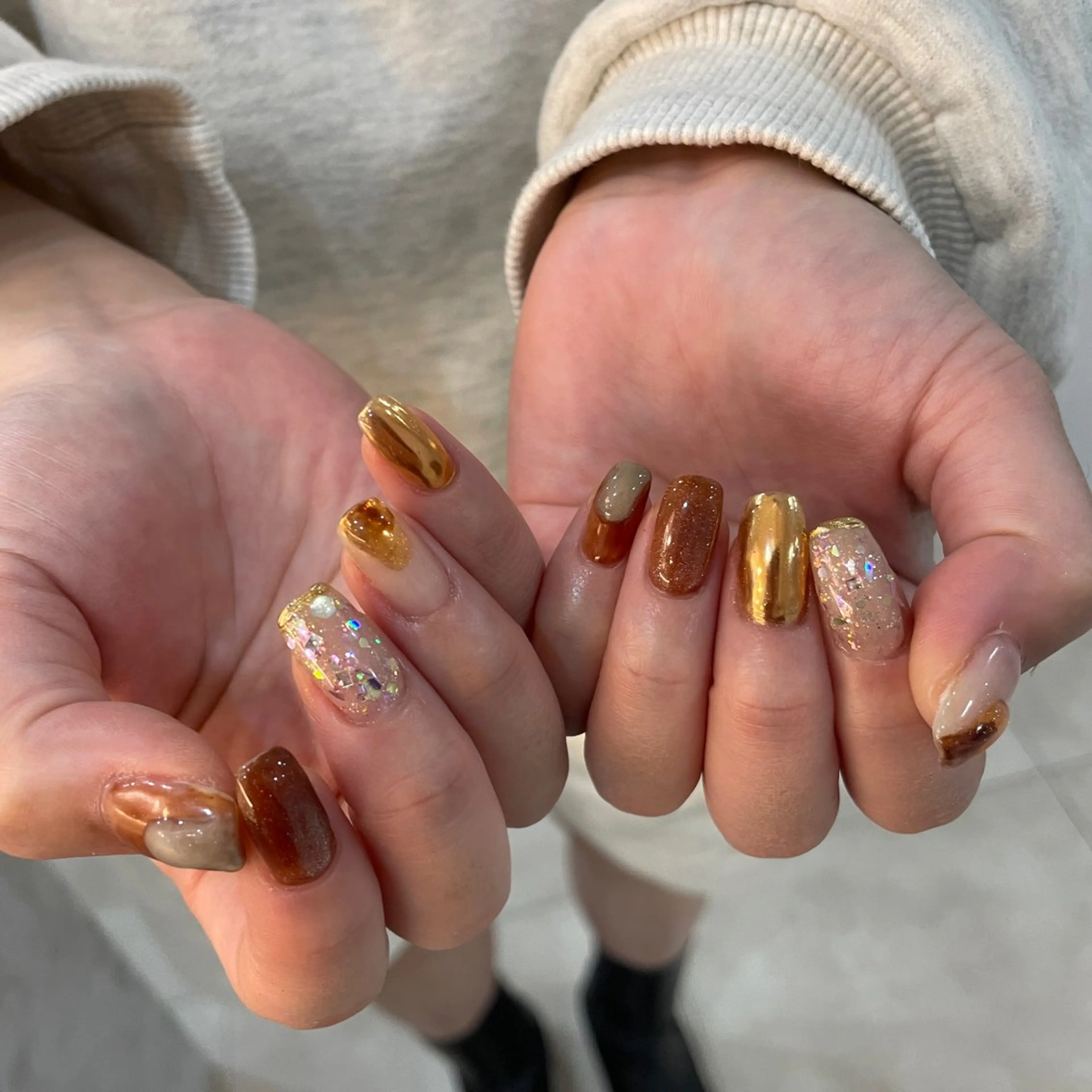 ネイル ニュアンスネイル ハンドネイル 栗田 ゆう子のネイルデザイン