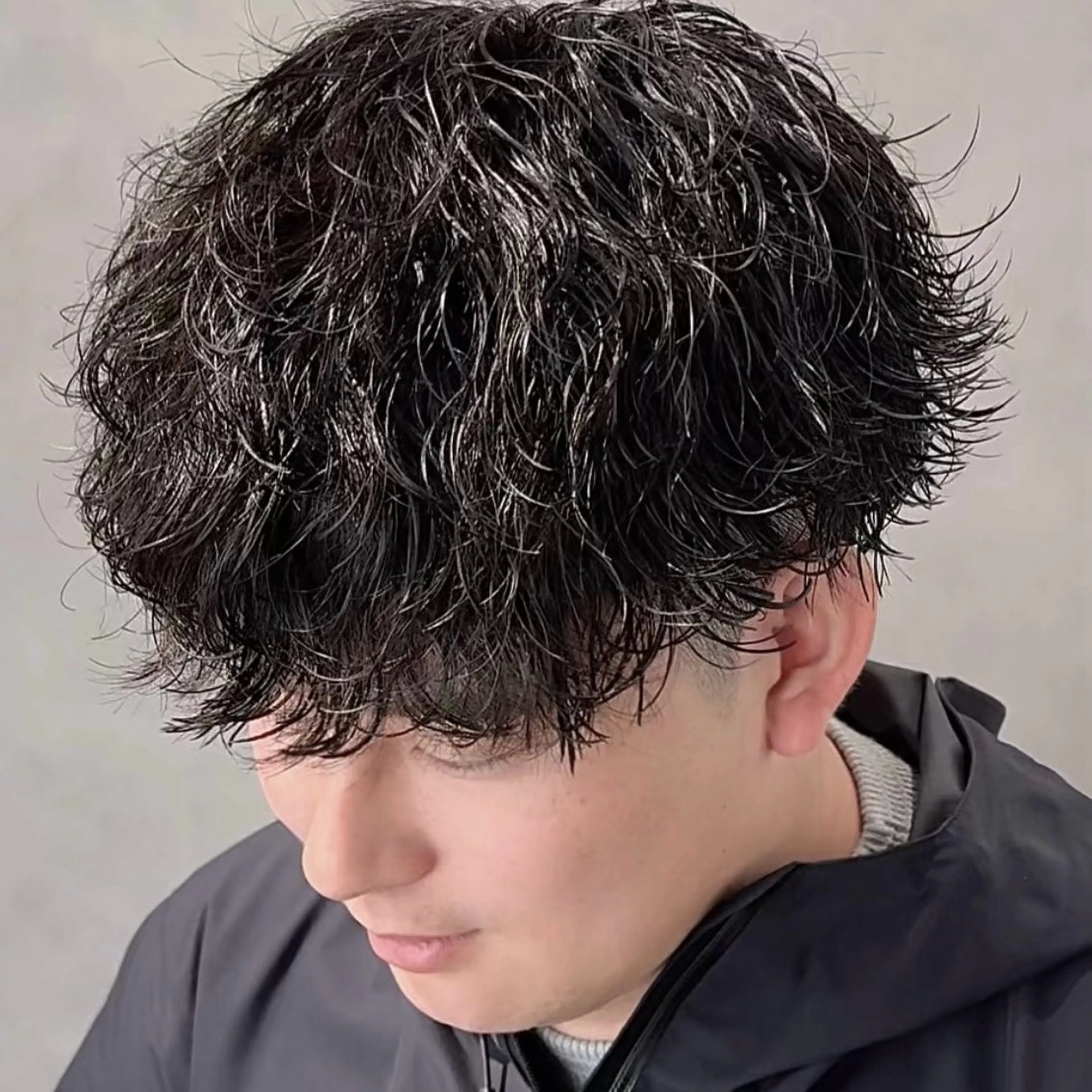 パーマ メンズ メンズパーマ 波巻きパーマ カット パーマ 安部 真弘のヘアスタイル