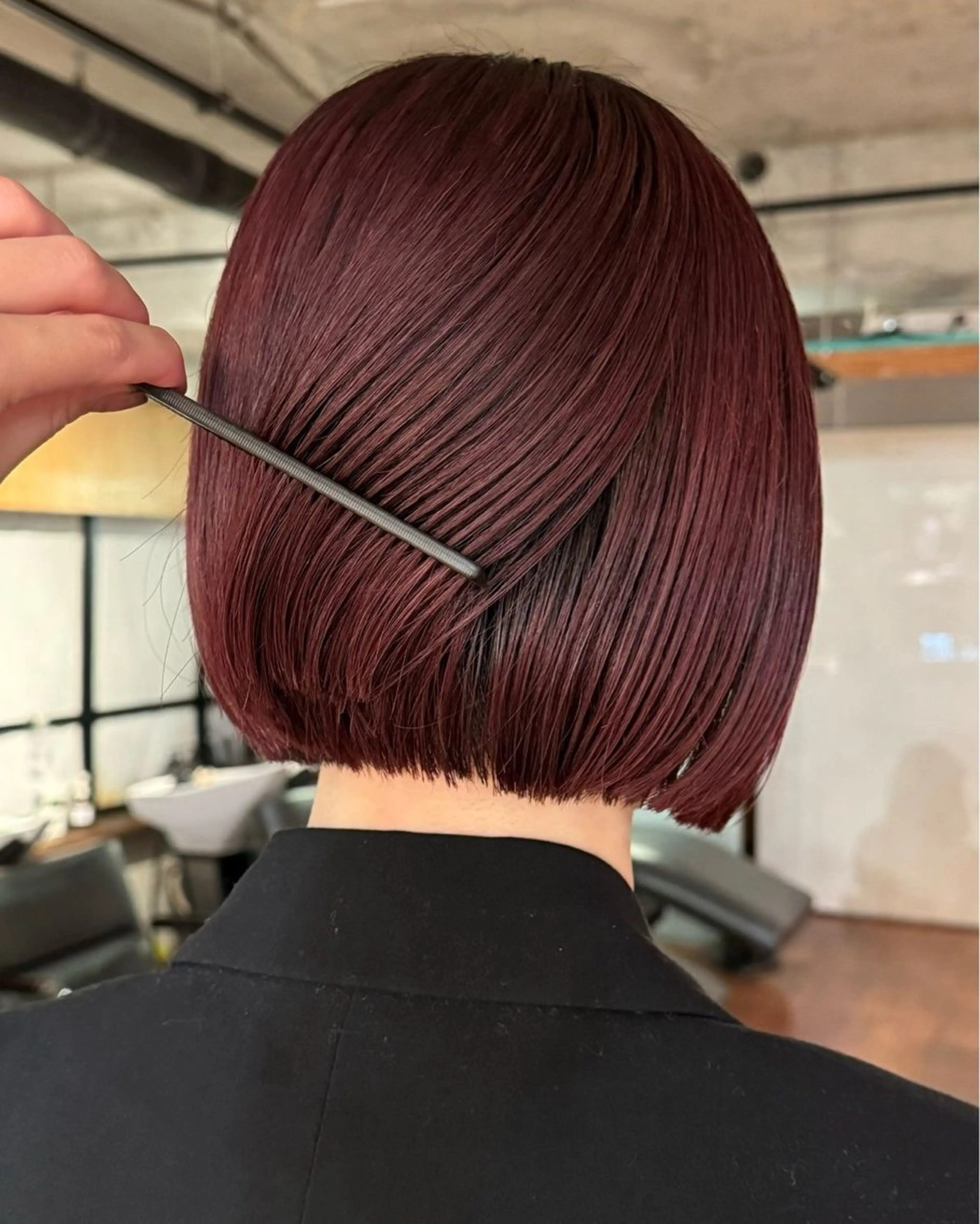 ショート FILMS haru 暖色/ぱつっとbobのヘアスタイル