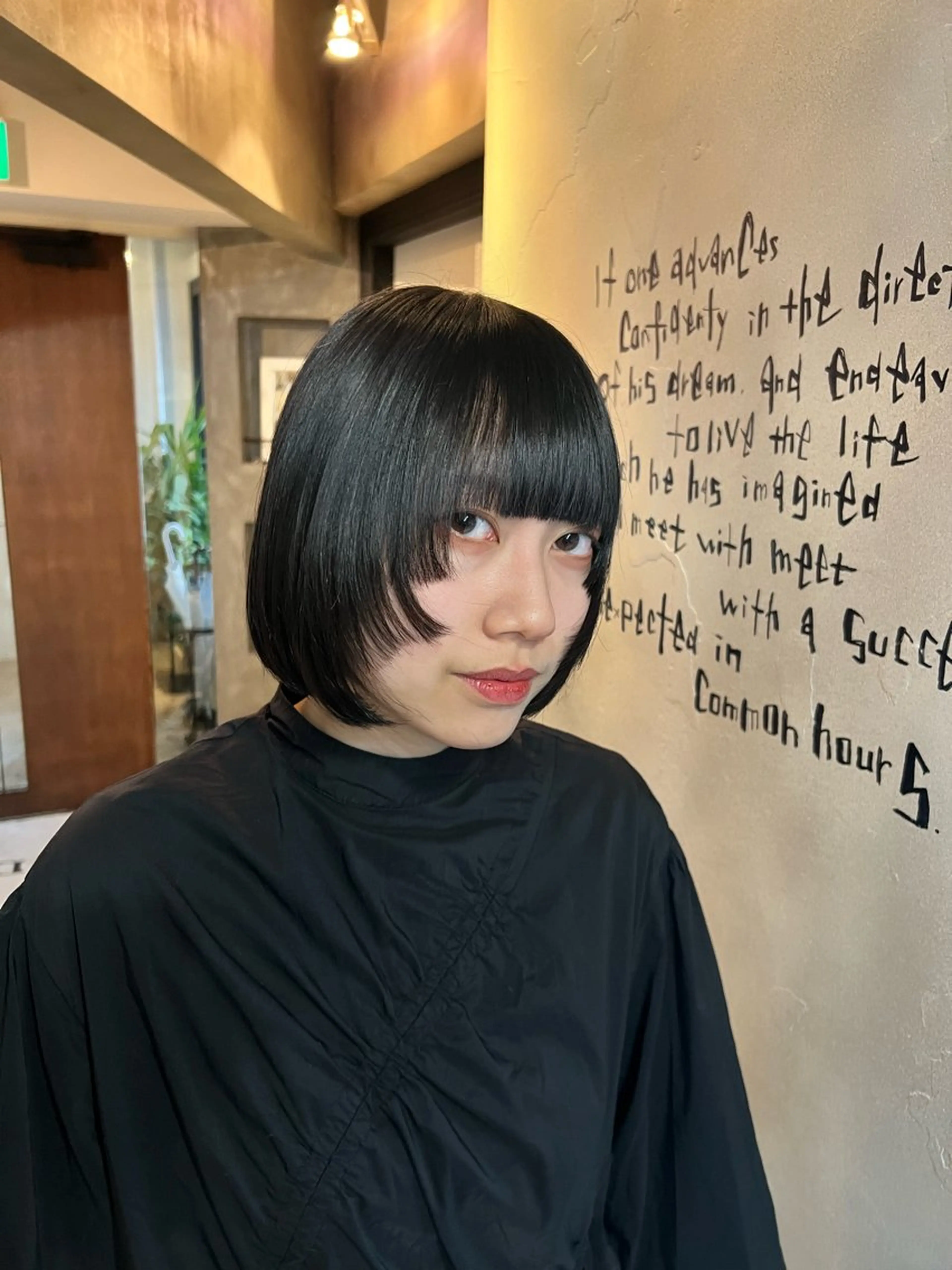 ミディアム ボブ レイヤーカット 北内 登真のヘアスタイル