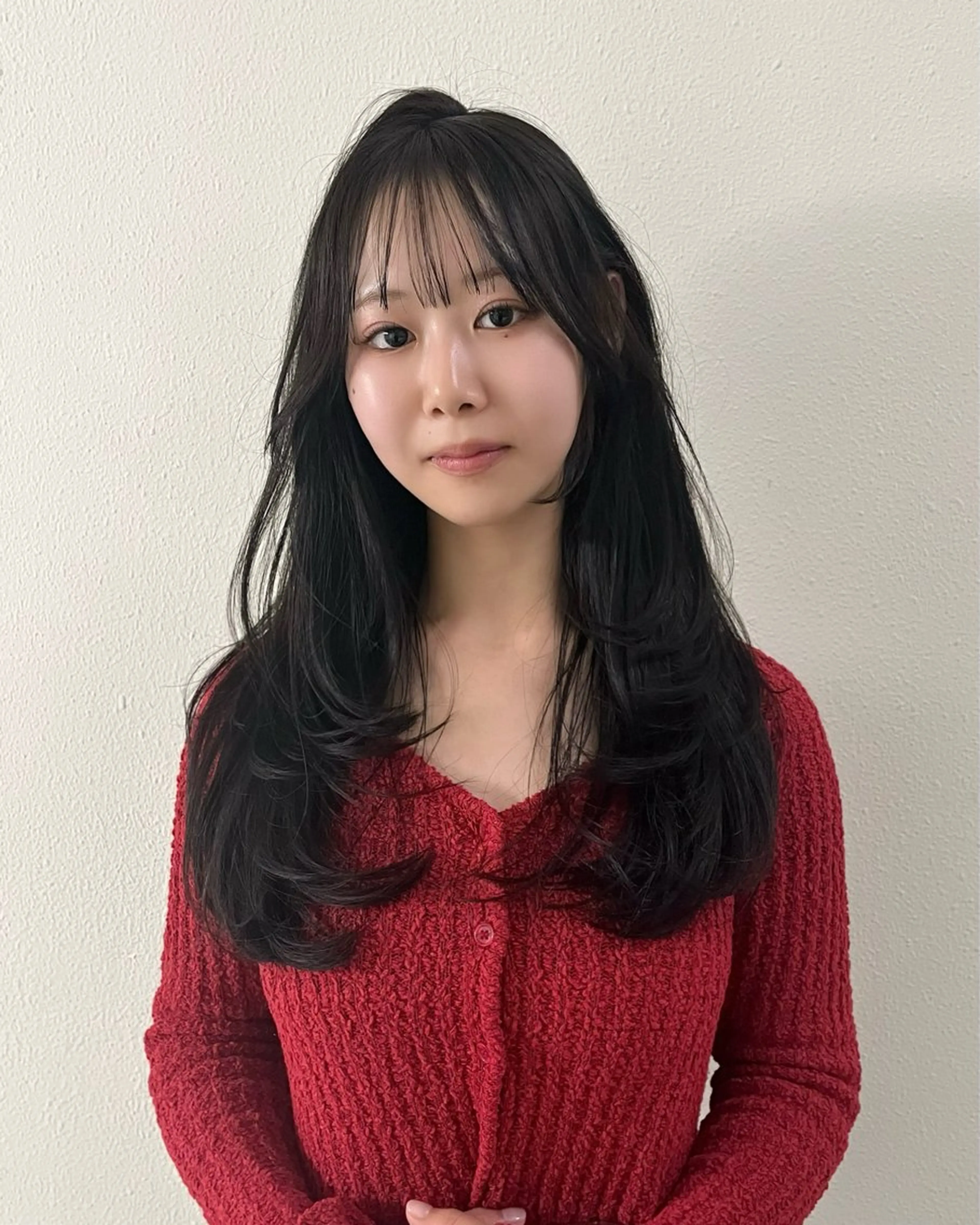 ロング カラー ブラウンカラー レイヤーカット 縮毛矯正/ハイトーン /パーマ/せき🧸のヘアスタイル