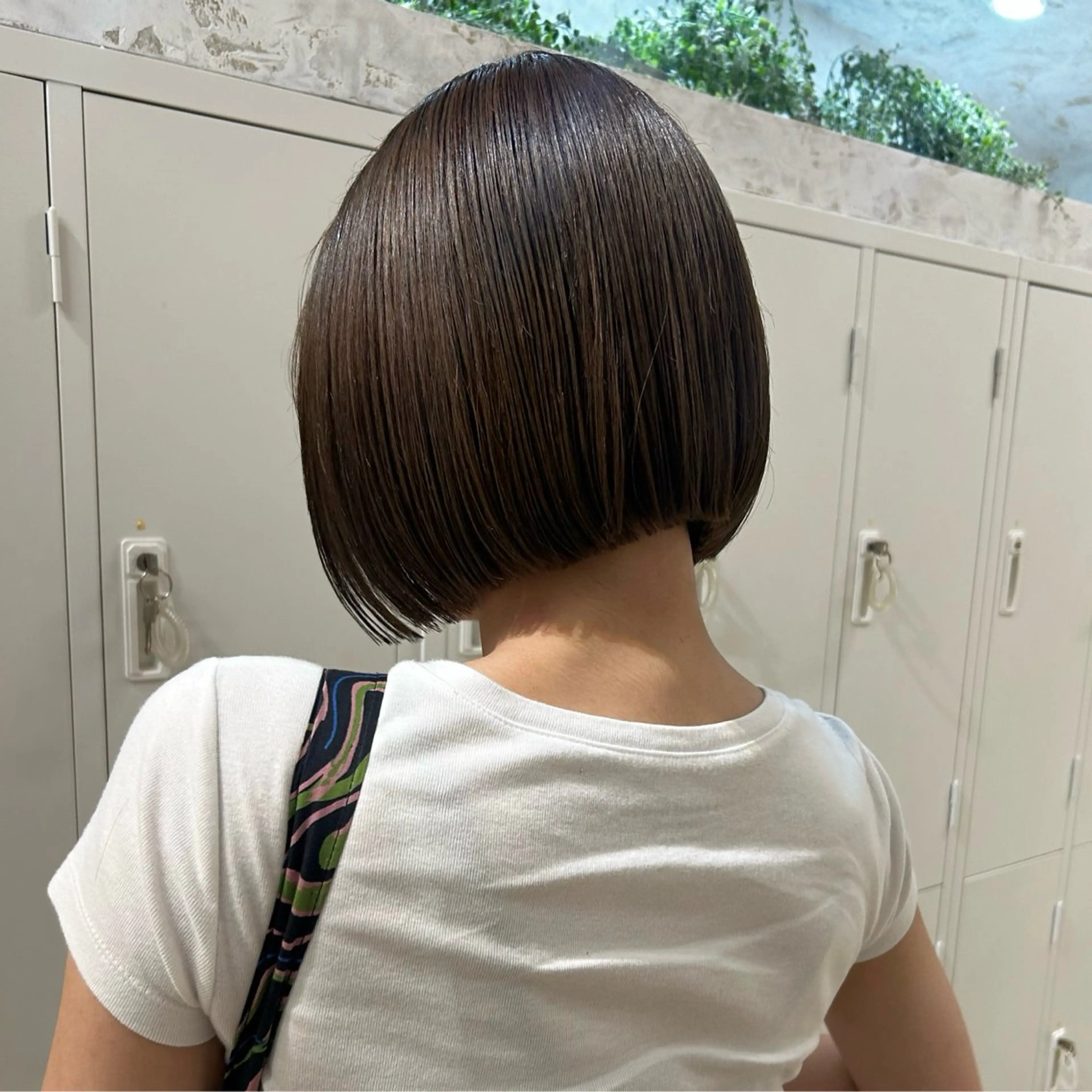 ショート カラー 切りっぱなしボブ ボブ カット ヘアカラー 艶カラー/ボブ /似合わせ/田口愛那のヘアスタイル