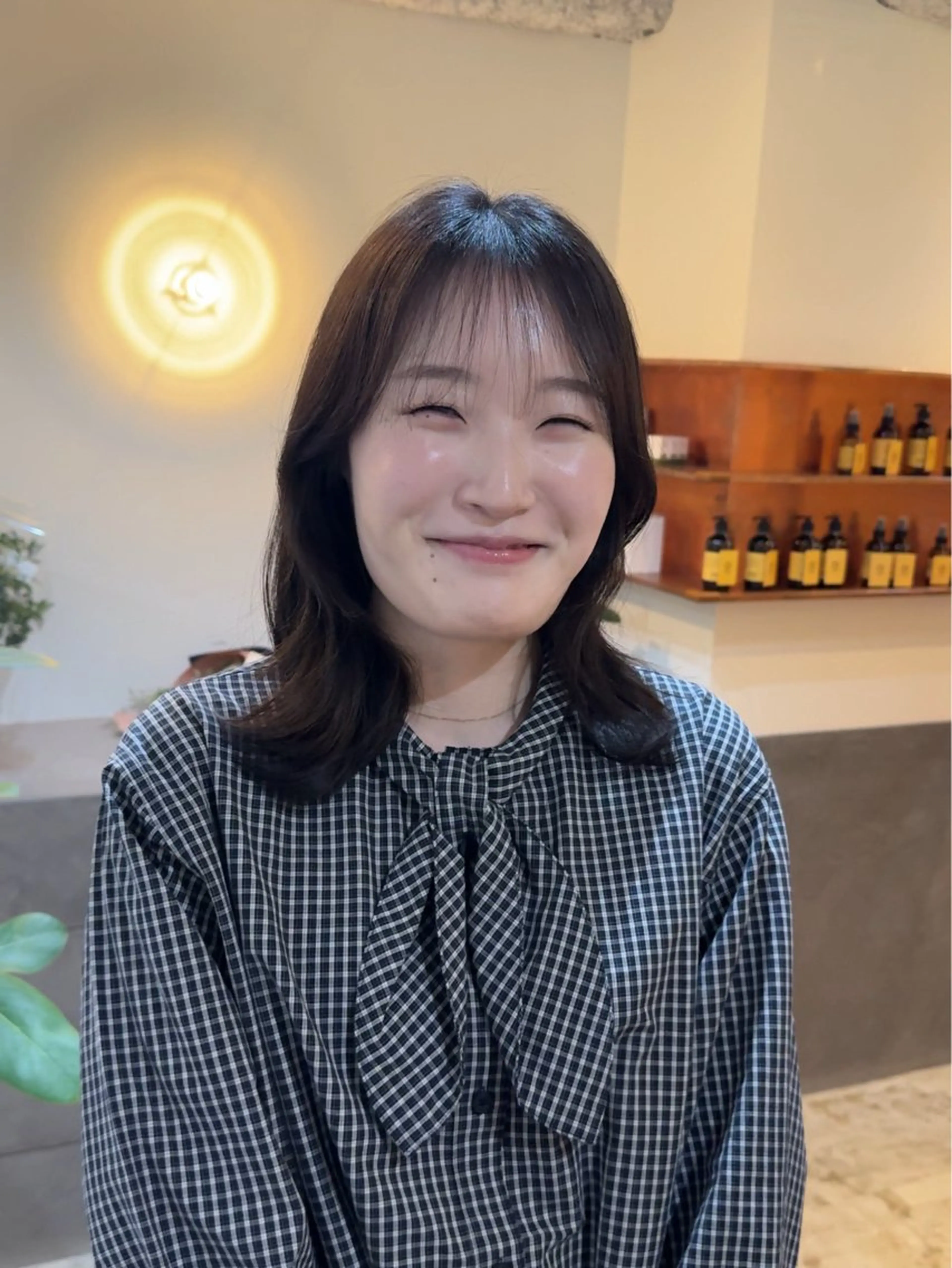 セミロング 愛花/久屋大通/ 切りっぱなしボブのヘアスタイル