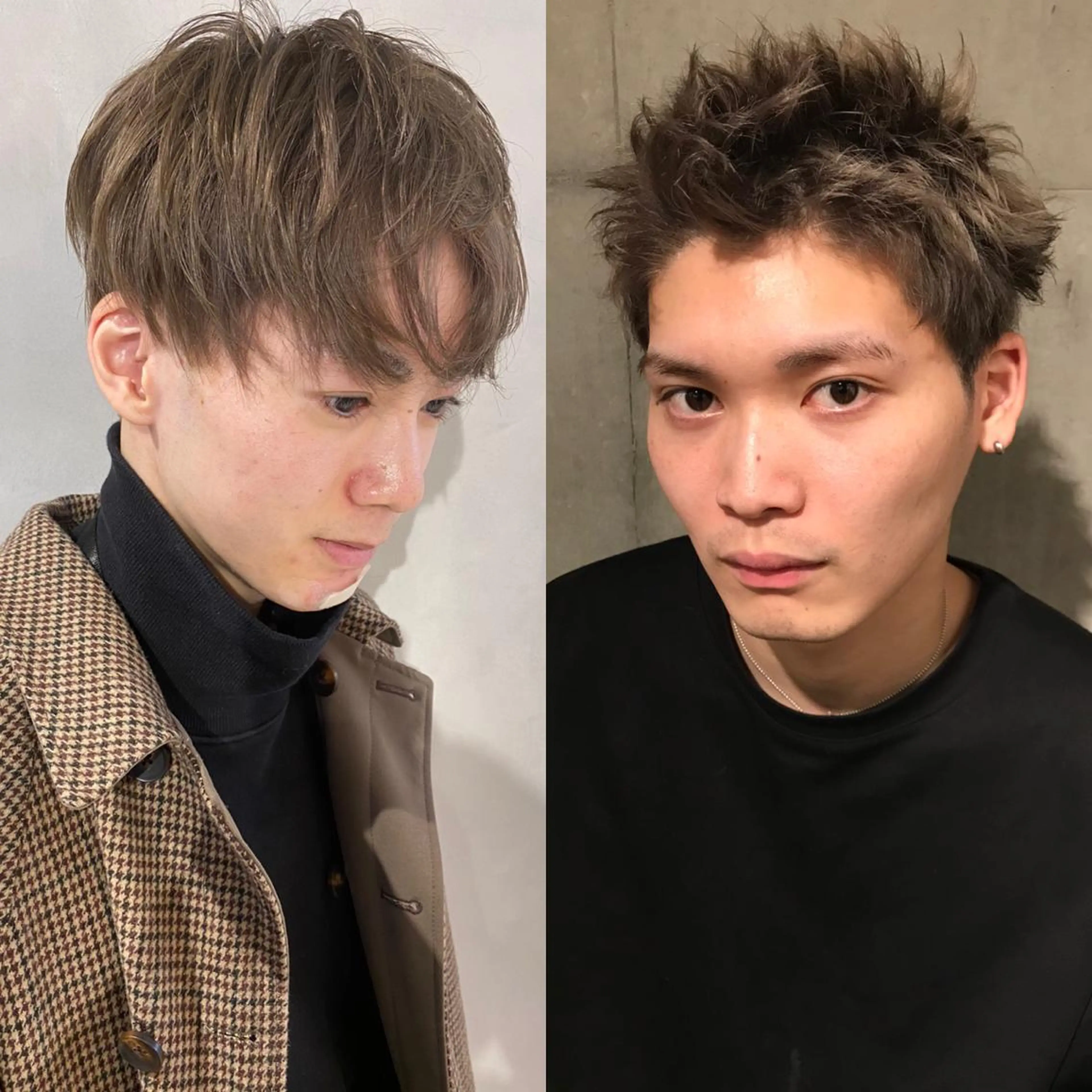 ショート カラー メンズ カット ヘアカラー トリートメント ハイトーン/ ボブ 中村麟のヘアスタイル