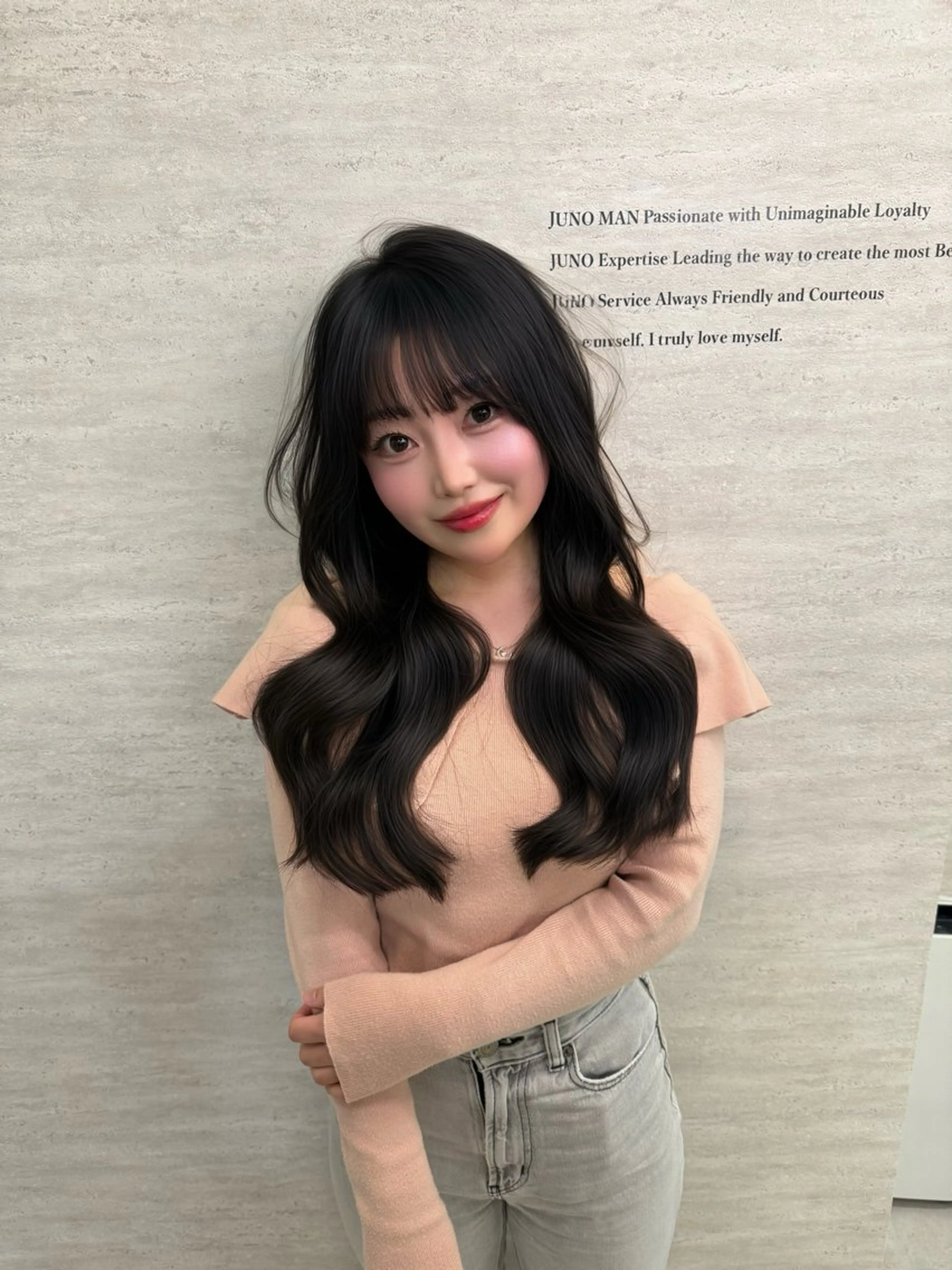 ロング 本場韓国ヘア特化 아이비/Aibiのヘアスタイル