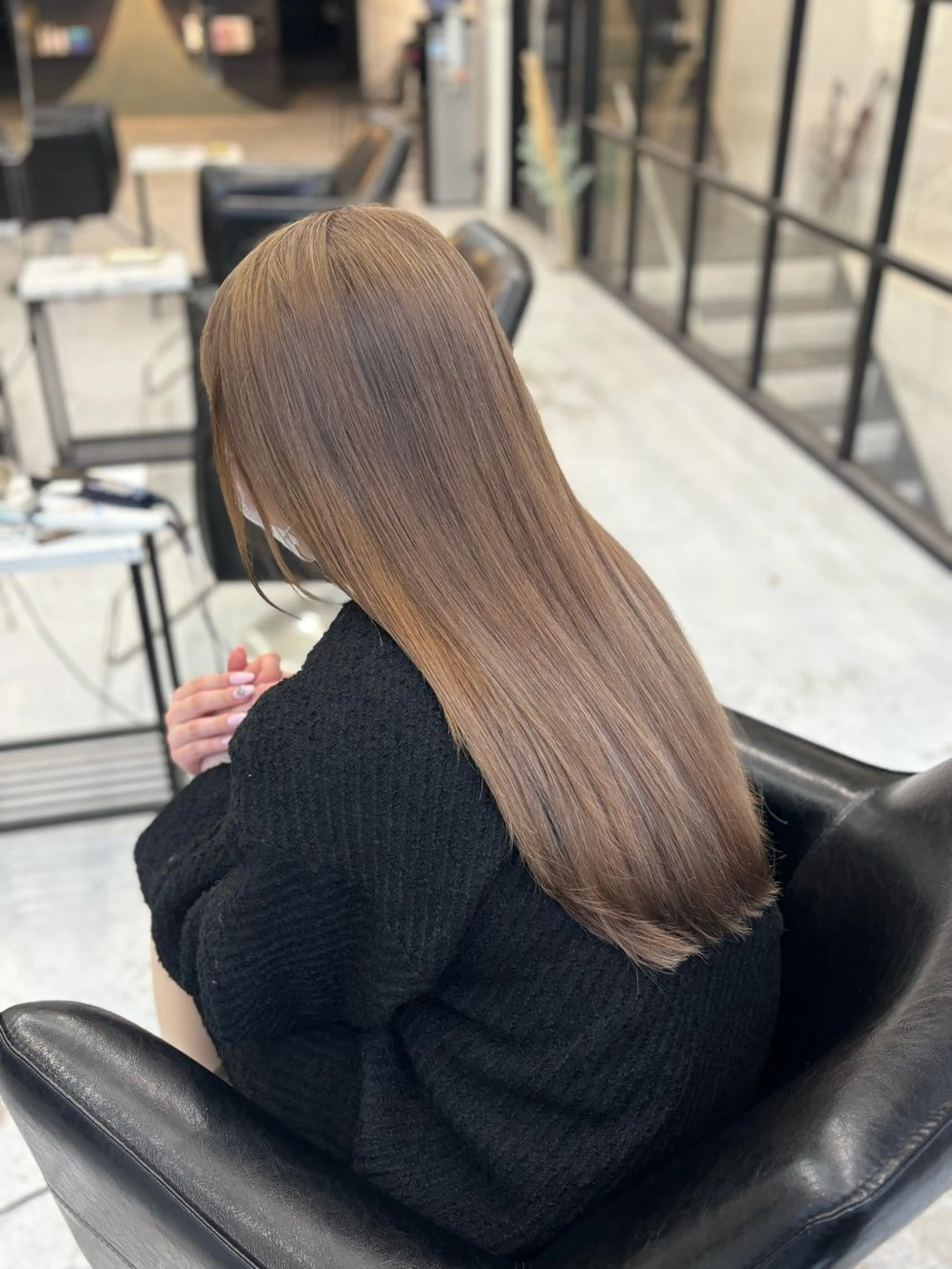 【ダメージを出来るだけしたくない方必見🌙*ﾟ】 ブリーチなしWカラー +プル艶トリートメントの写真