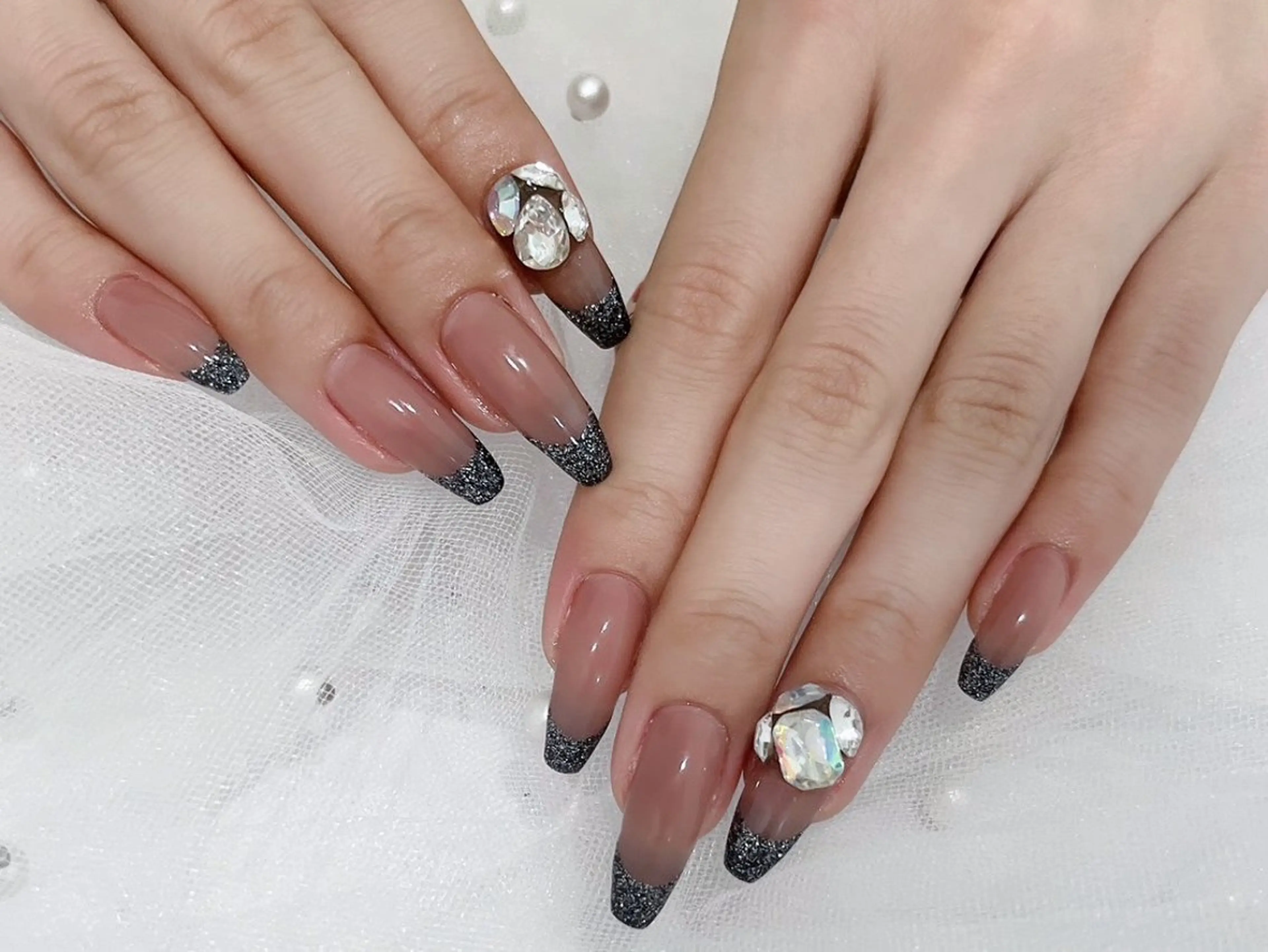 ネイル ラメ(グリッター) ハンドネイル peTiT minamiのネイルデザイン