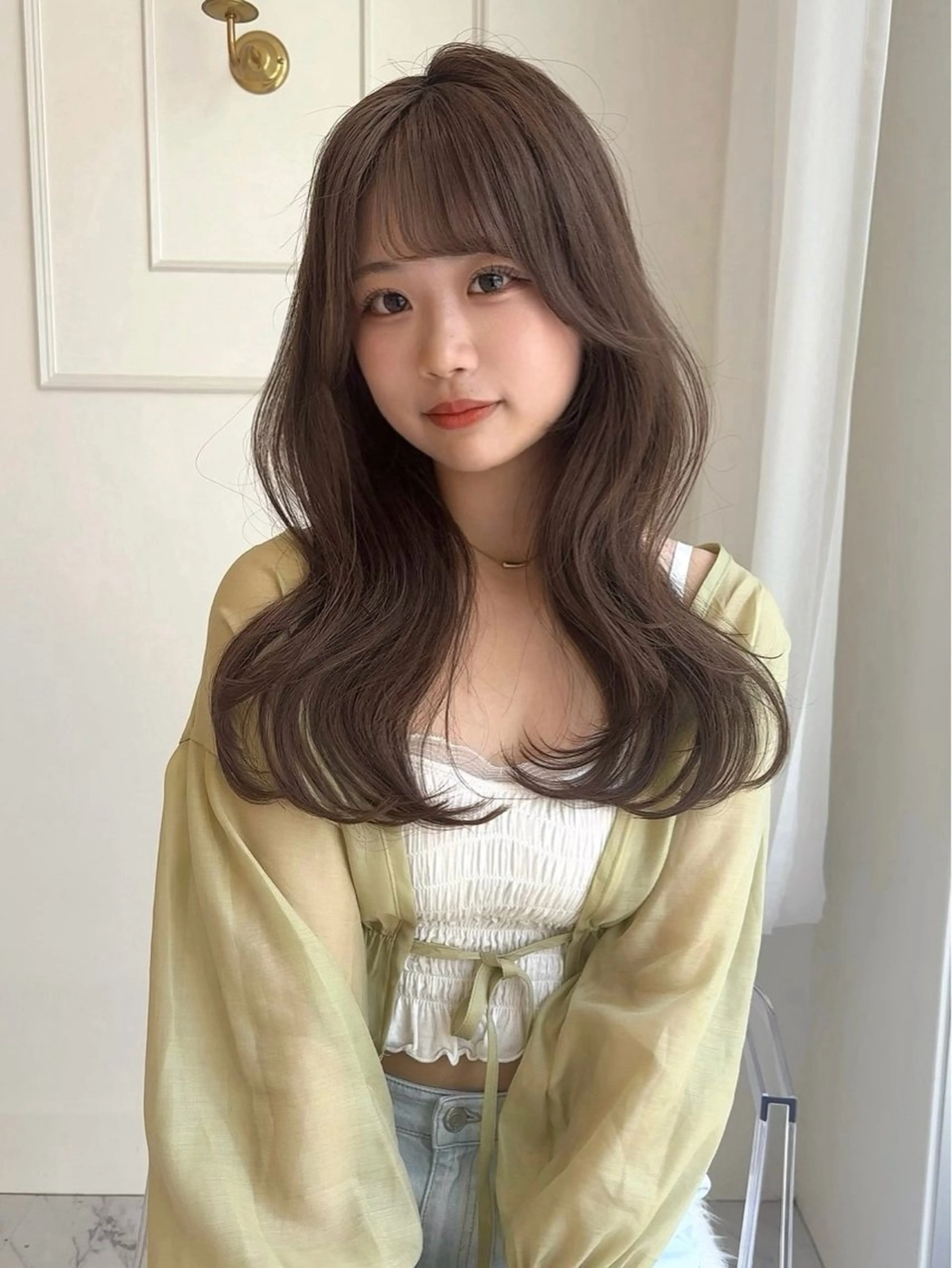 ロング カラー カット ヘアカラー ♡ParveMix NANO♡のヘアスタイル