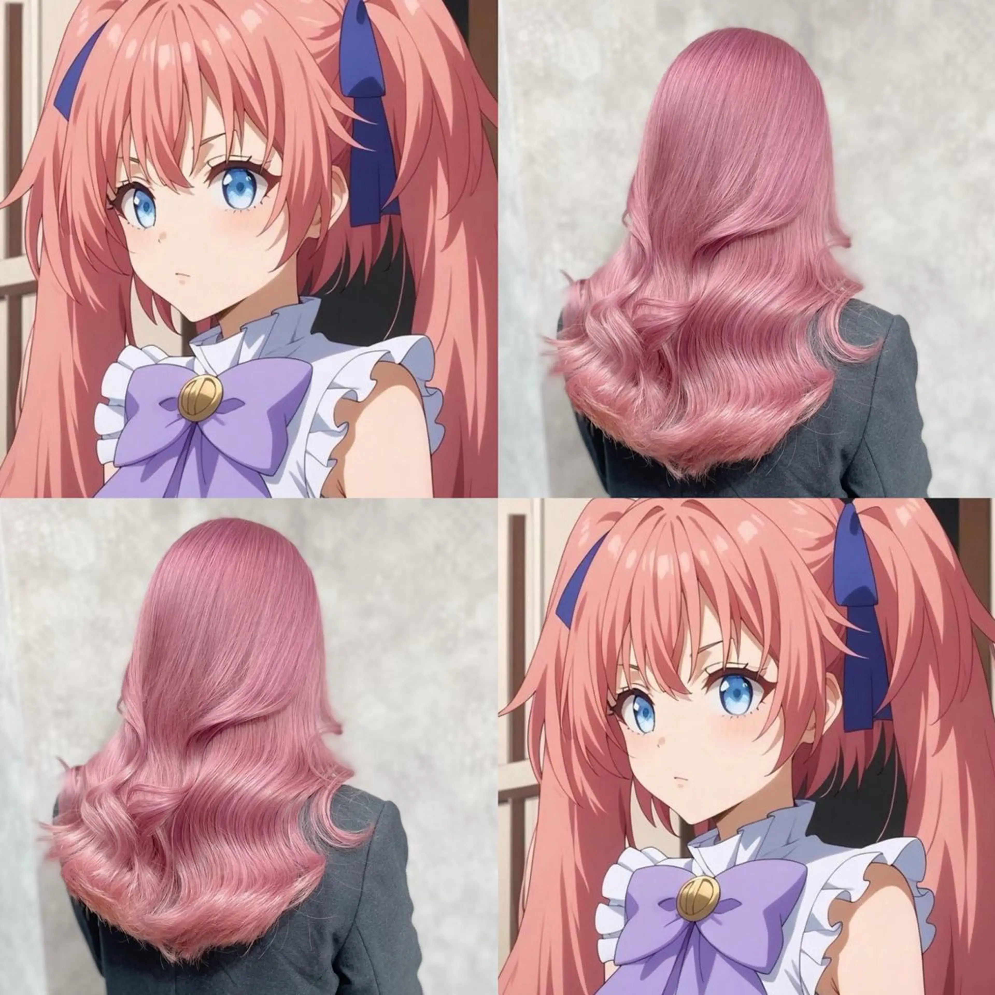 ロング 🩷アニメカラー🩵 mihoのヘアスタイル