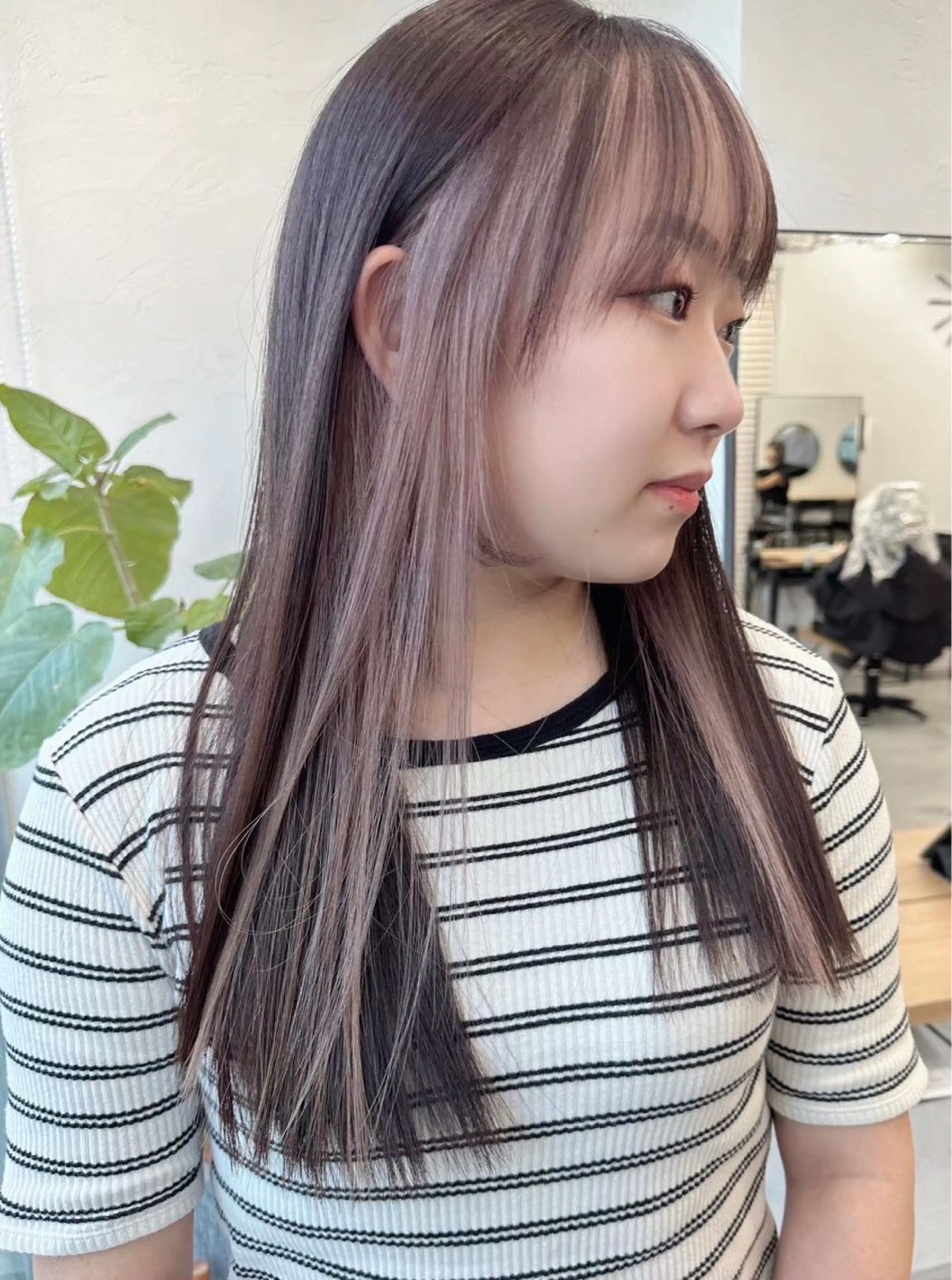 ロング カラー 🫐寒色系カラー 🫐ヤマナカリリカのヘアスタイル