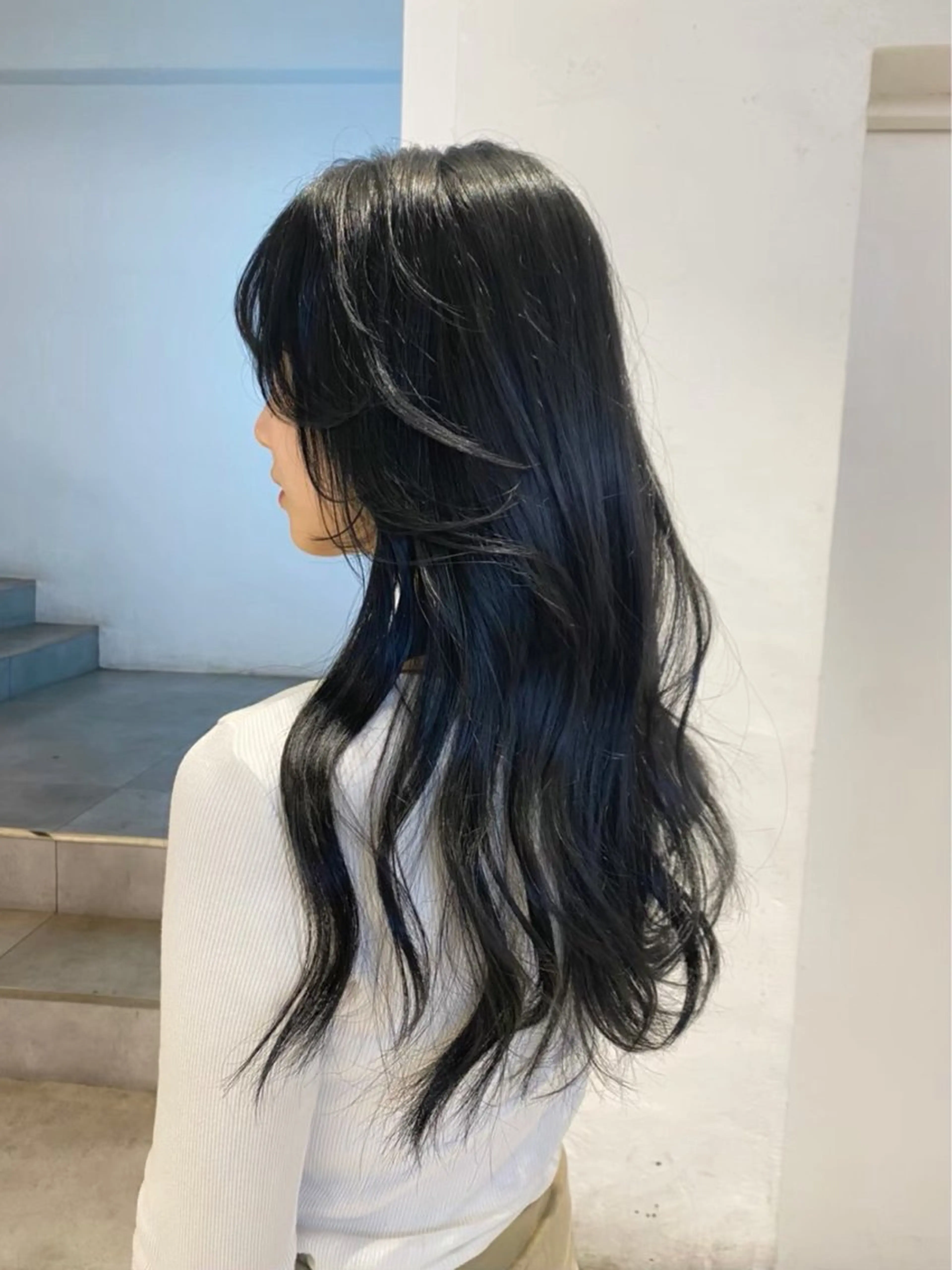 ロング カラー ヘアカラー 韓国風🇰🇷透明感 color☁️カナトのヘアスタイル