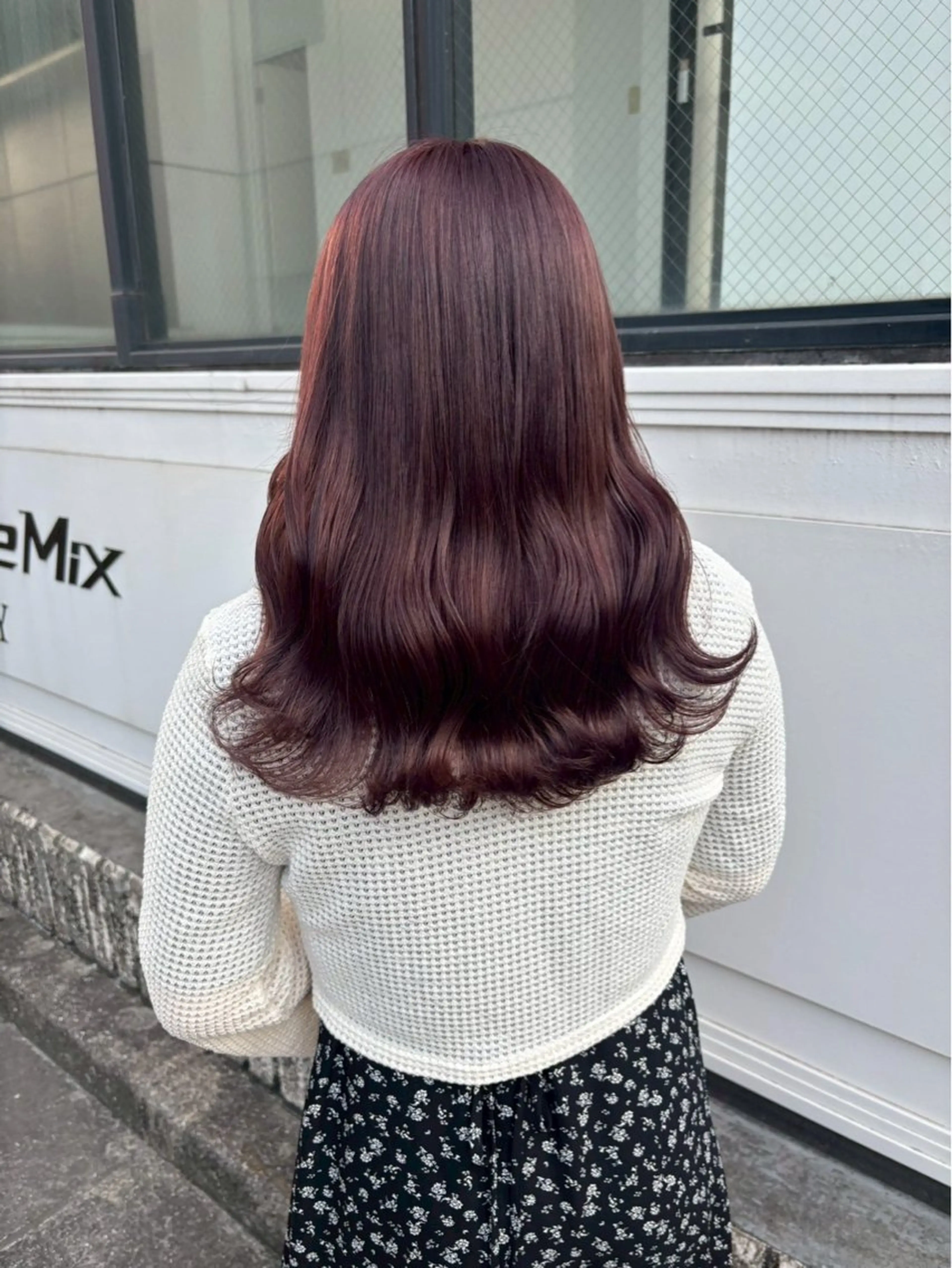 ロング カラー ParveMix 楠本結菜のヘアスタイル