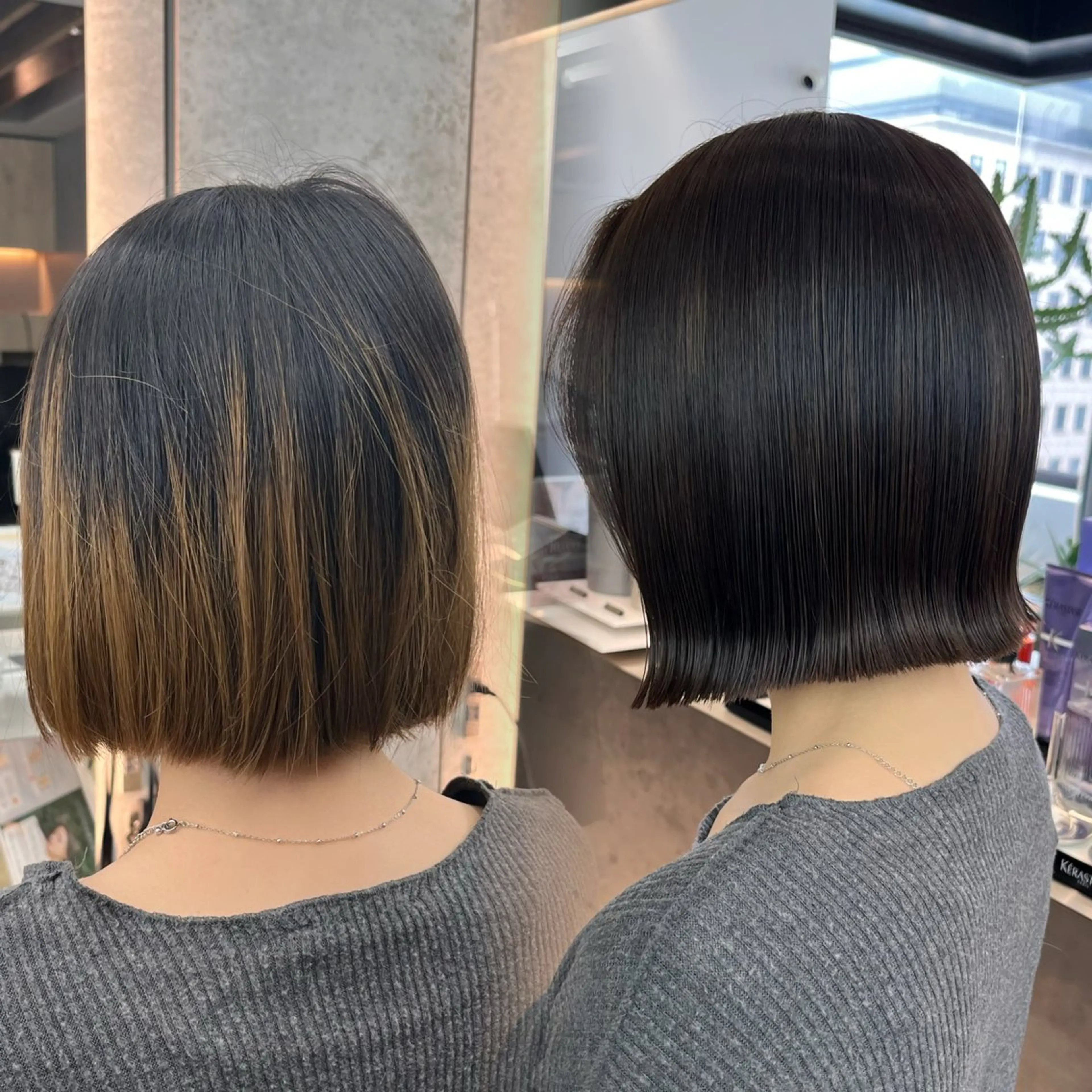 ミディアム 縮毛矯正 カット 縮毛矯正 トリートメント ♥️ボブレイヤー/ minami♥️のヘアスタイル