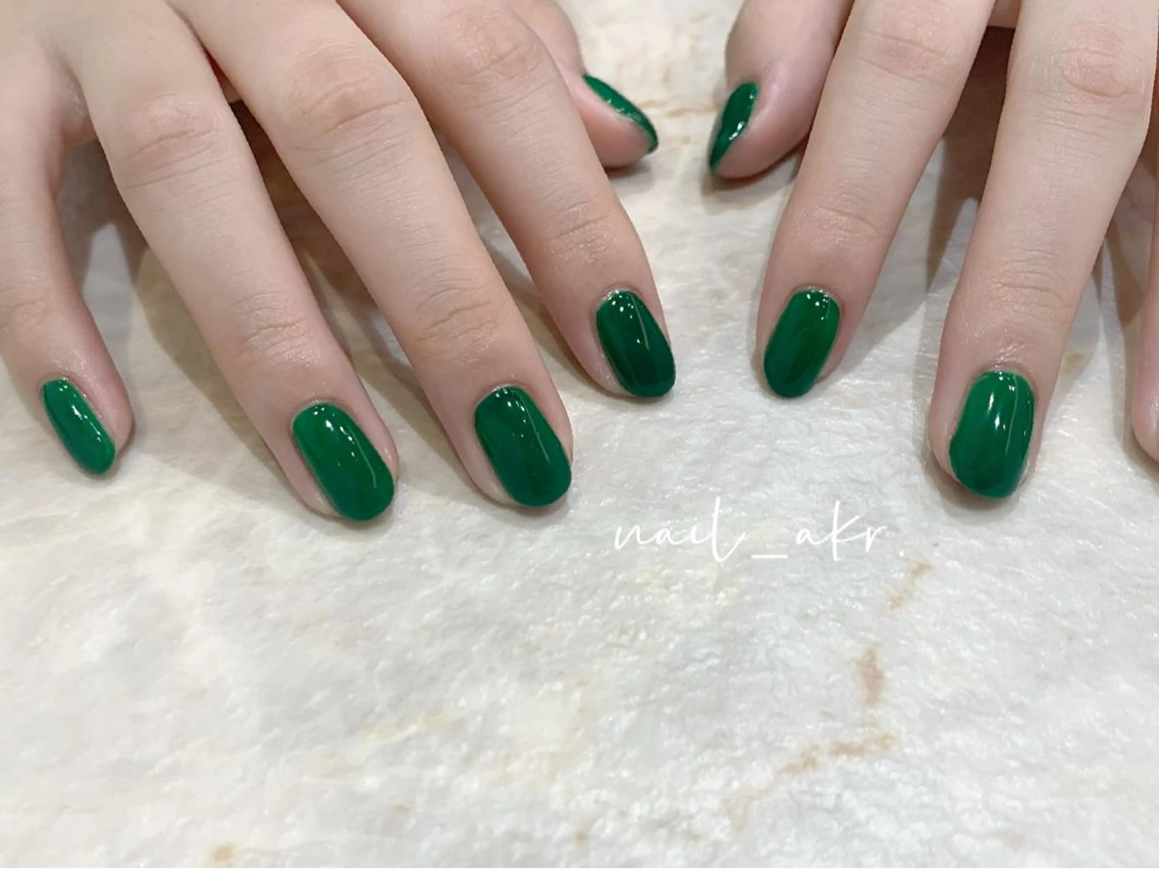 ネイル グリーン nailAVANCE akariのネイルデザイン