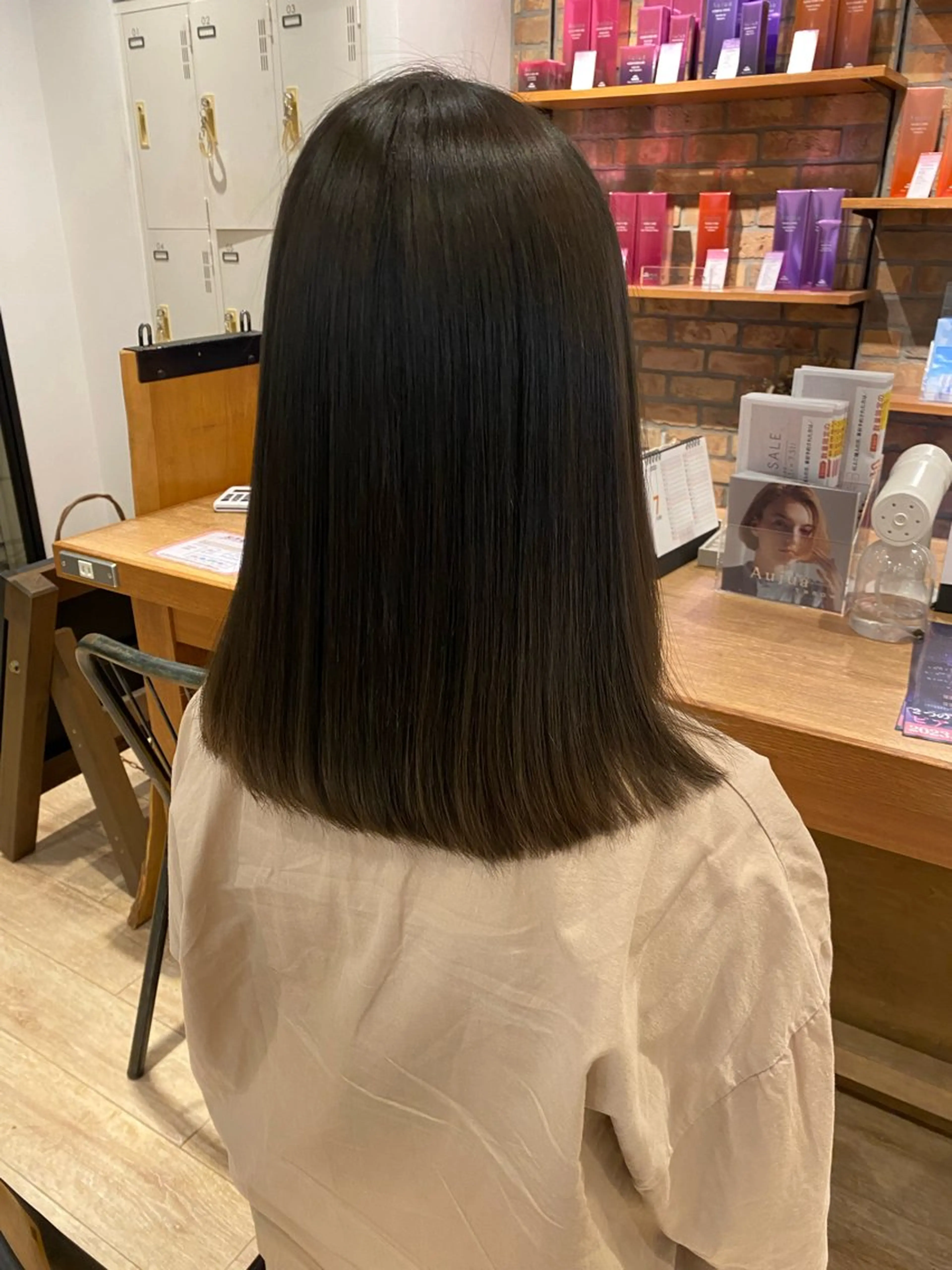 ミディアム 🪞艶カラー/ボブ/ 矯正/高橋亜実🪞のヘアスタイル