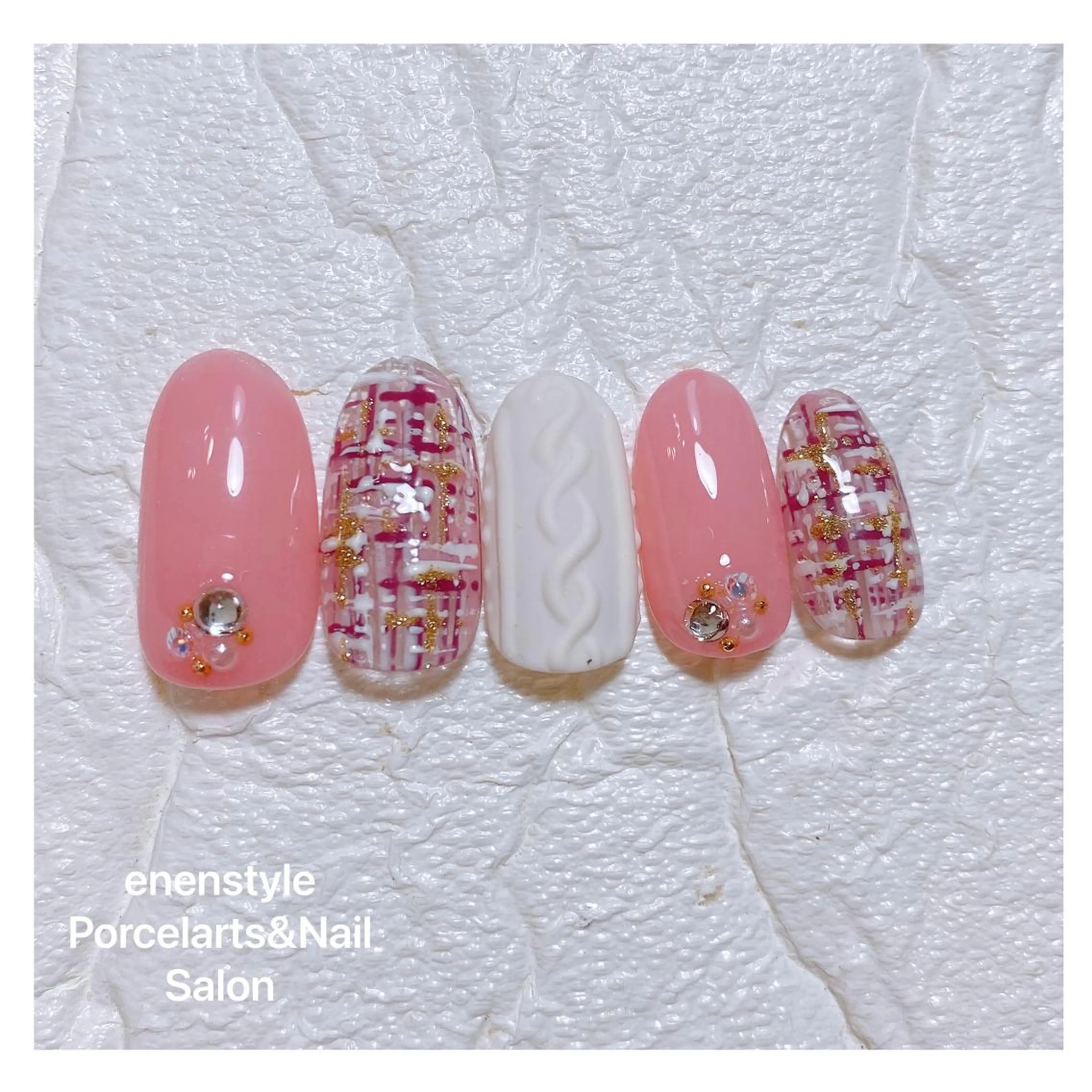 ミディアム ネイル ハンドネイル 👑enen style👑のネイルデザイン