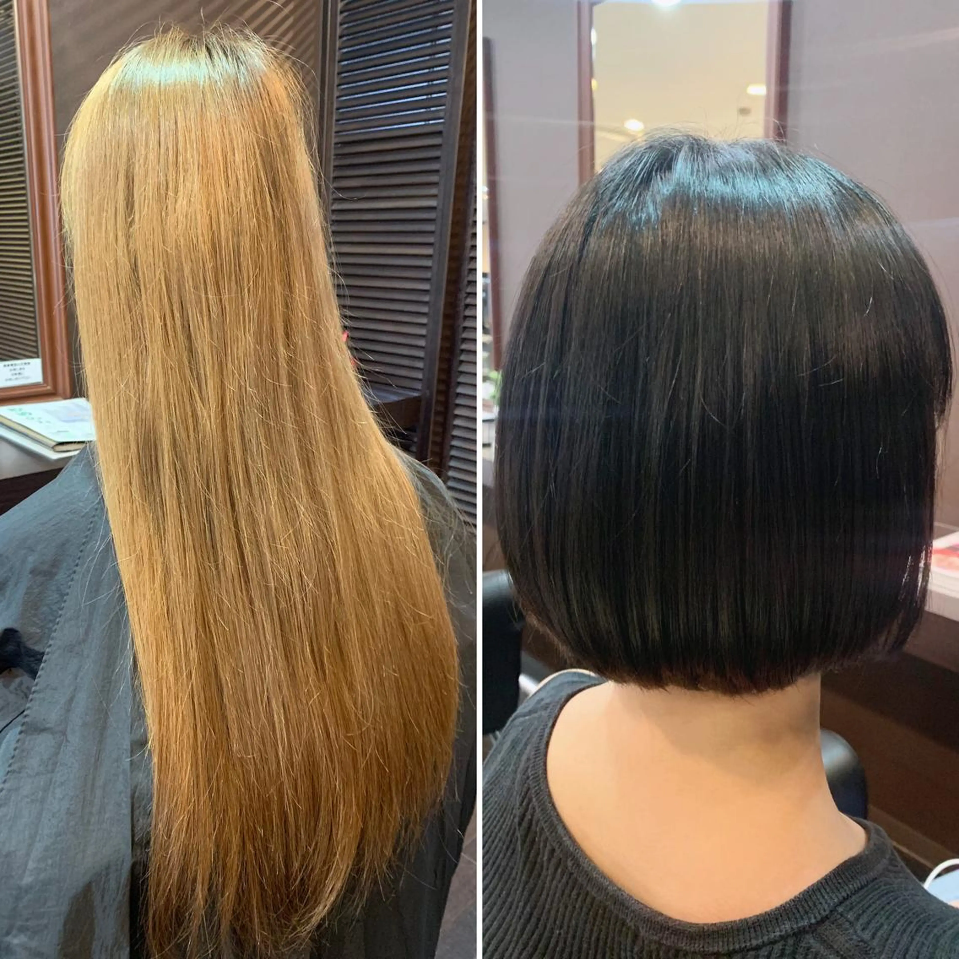 ショート カラー 黒髪 カット ヘアカラー 藤本 麻衣のヘアスタイル