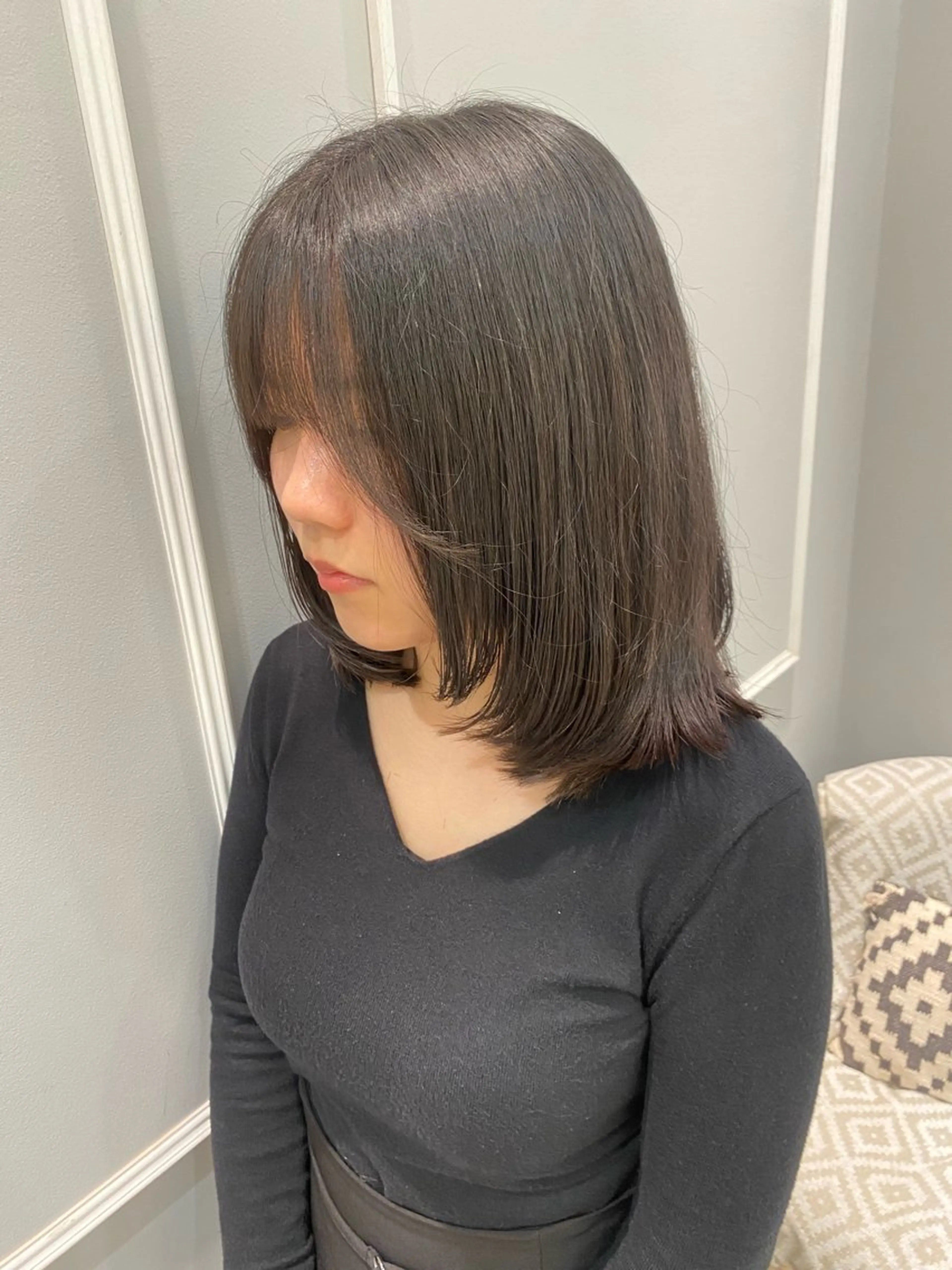 ミディアム 韓国ヘア🍒渡辺 咲🍒のヘアスタイル