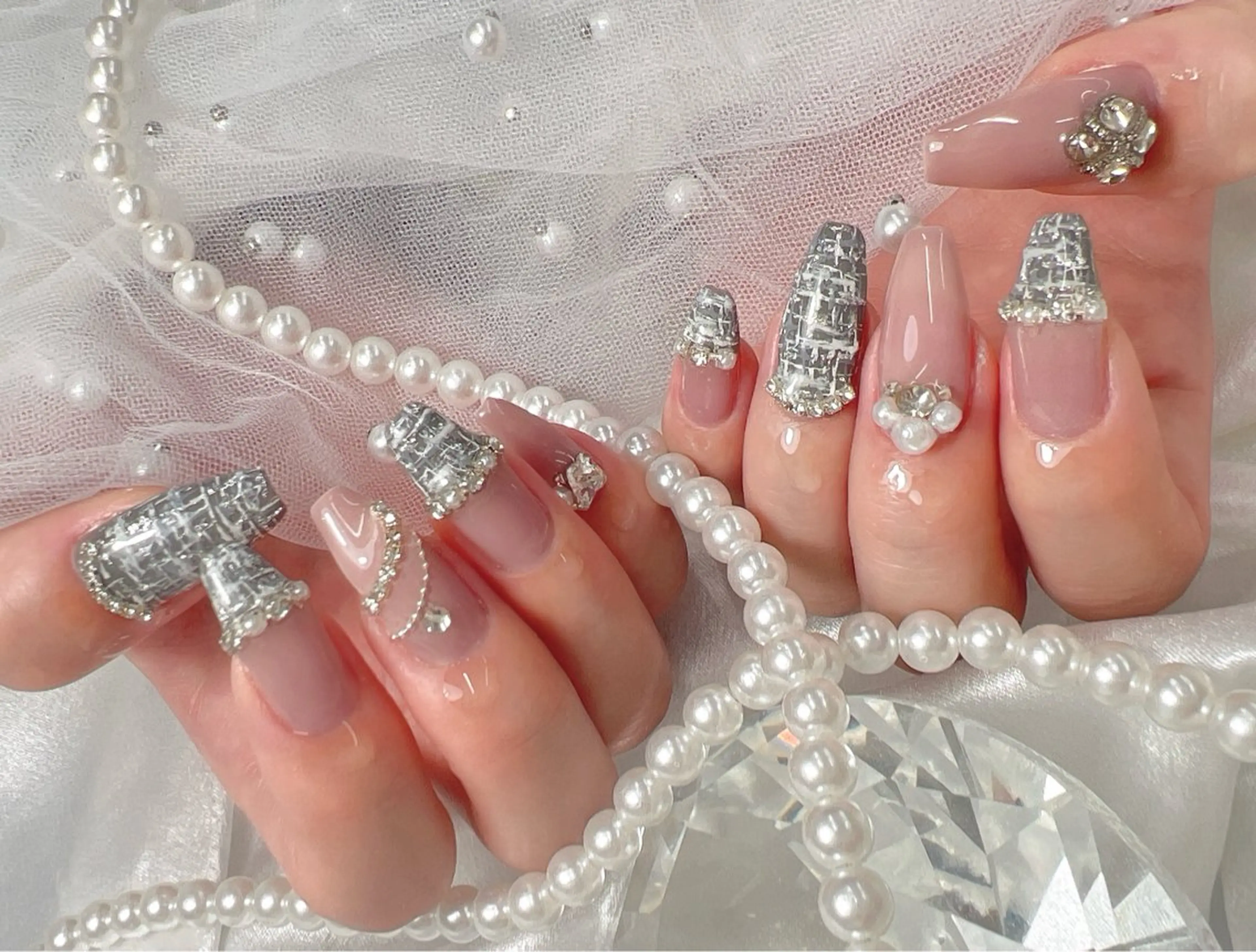 ネイル ハンドネイル bijou nails 蓮のネイルデザイン