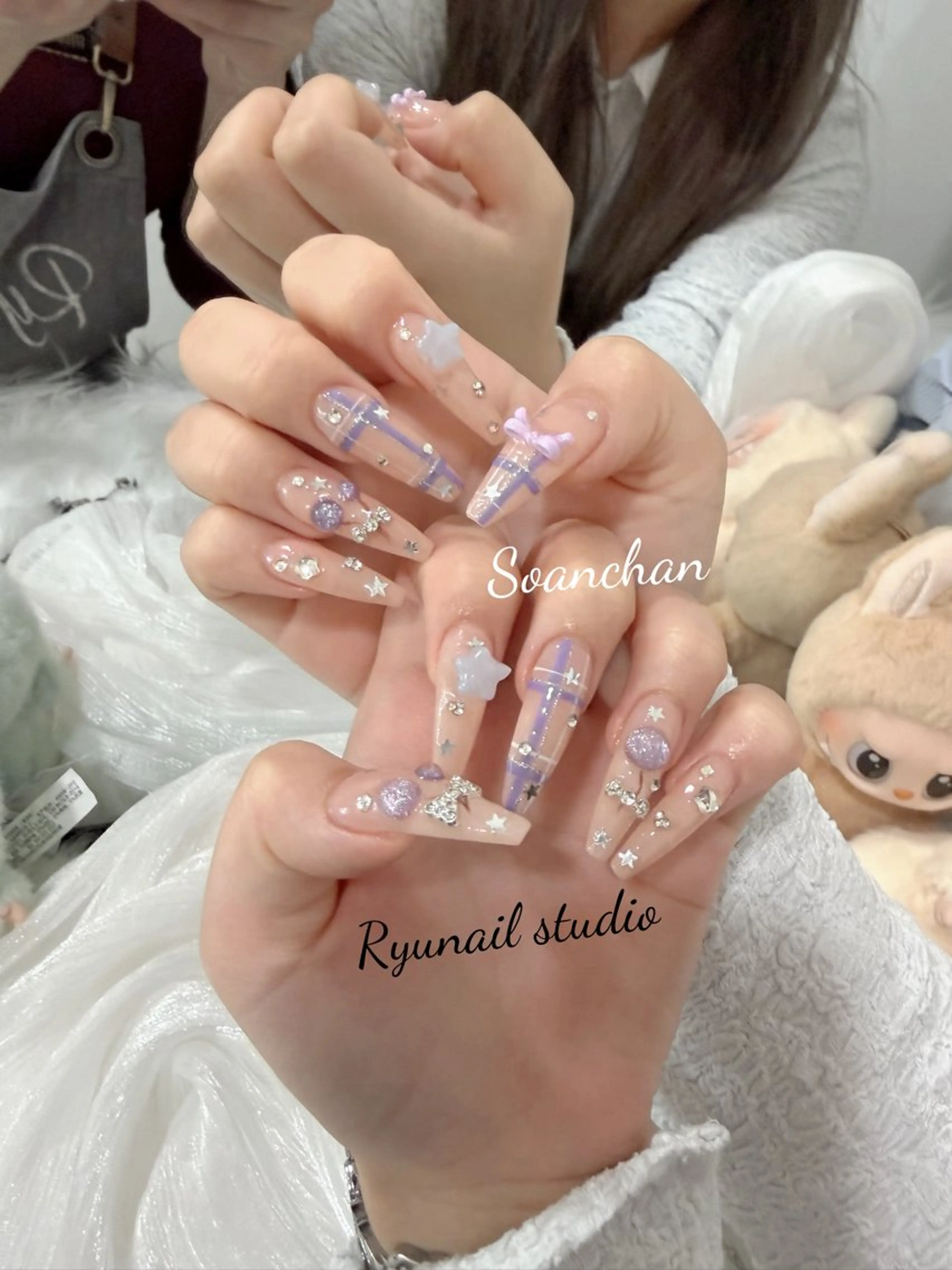 ネイル アートネイル ジェルネイル マグネットネイル ニュアンスネイル シンプルネイル ハンドネイル Ryu Nail NekoChanのネイルデザイン