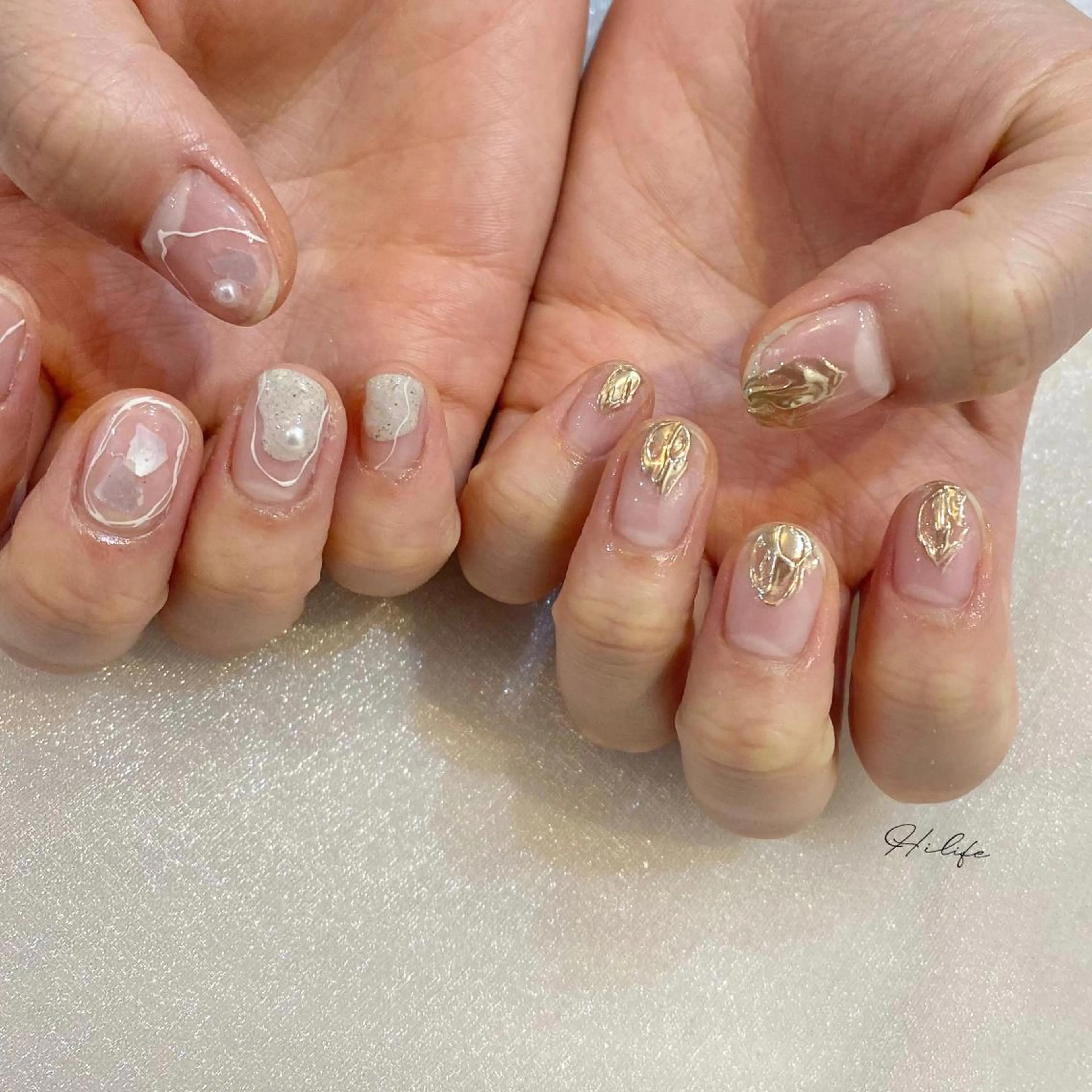 ネイル クリアネイル ネイルチップ ハンドネイル Nail Adore.のネイルデザイン