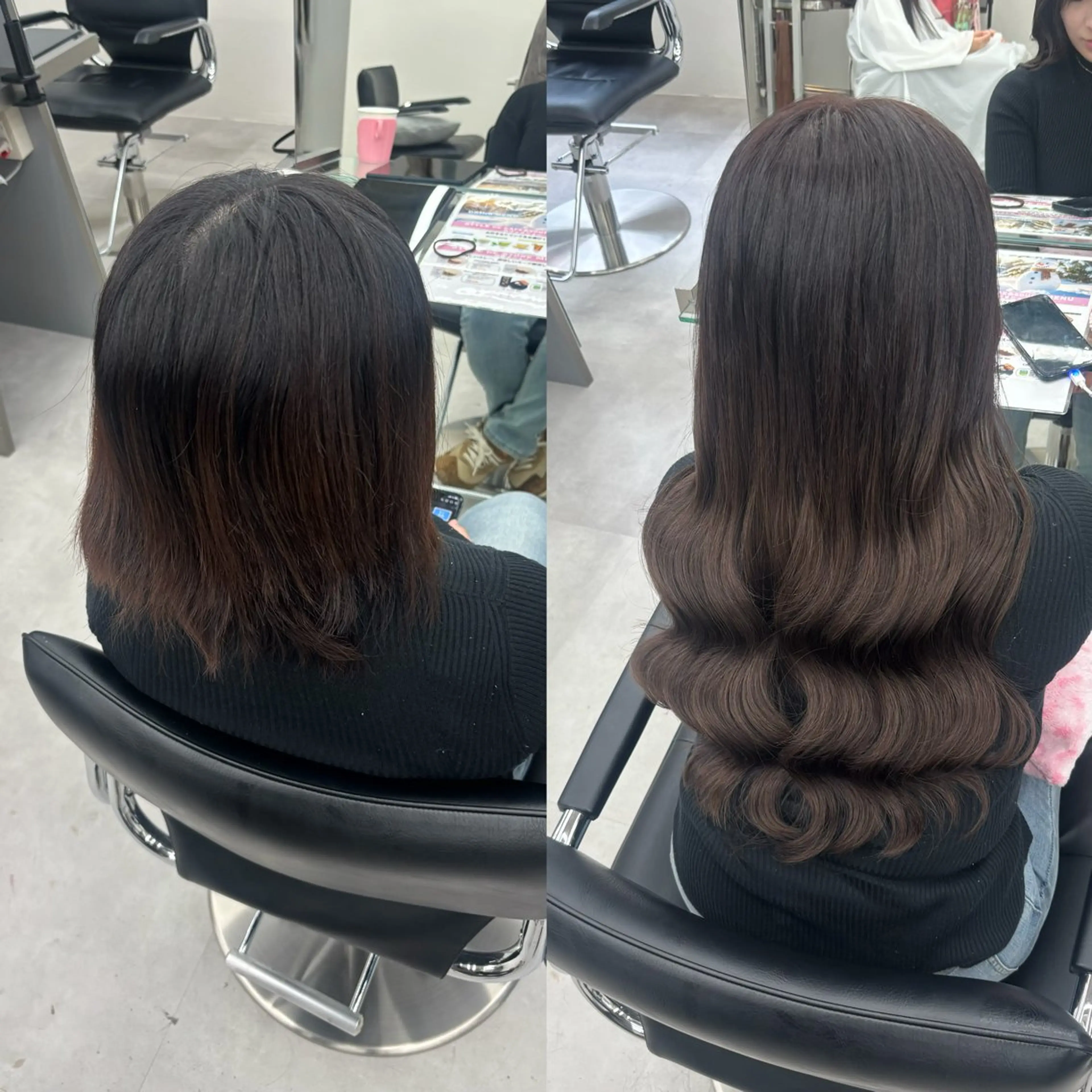 ロング カラー ヘアアレンジ メンズ カット ヘアカラー トリートメント エクステ ヘアセット 羽エク指名No1✨️ シールエク🌙しぇるのヘアスタイル