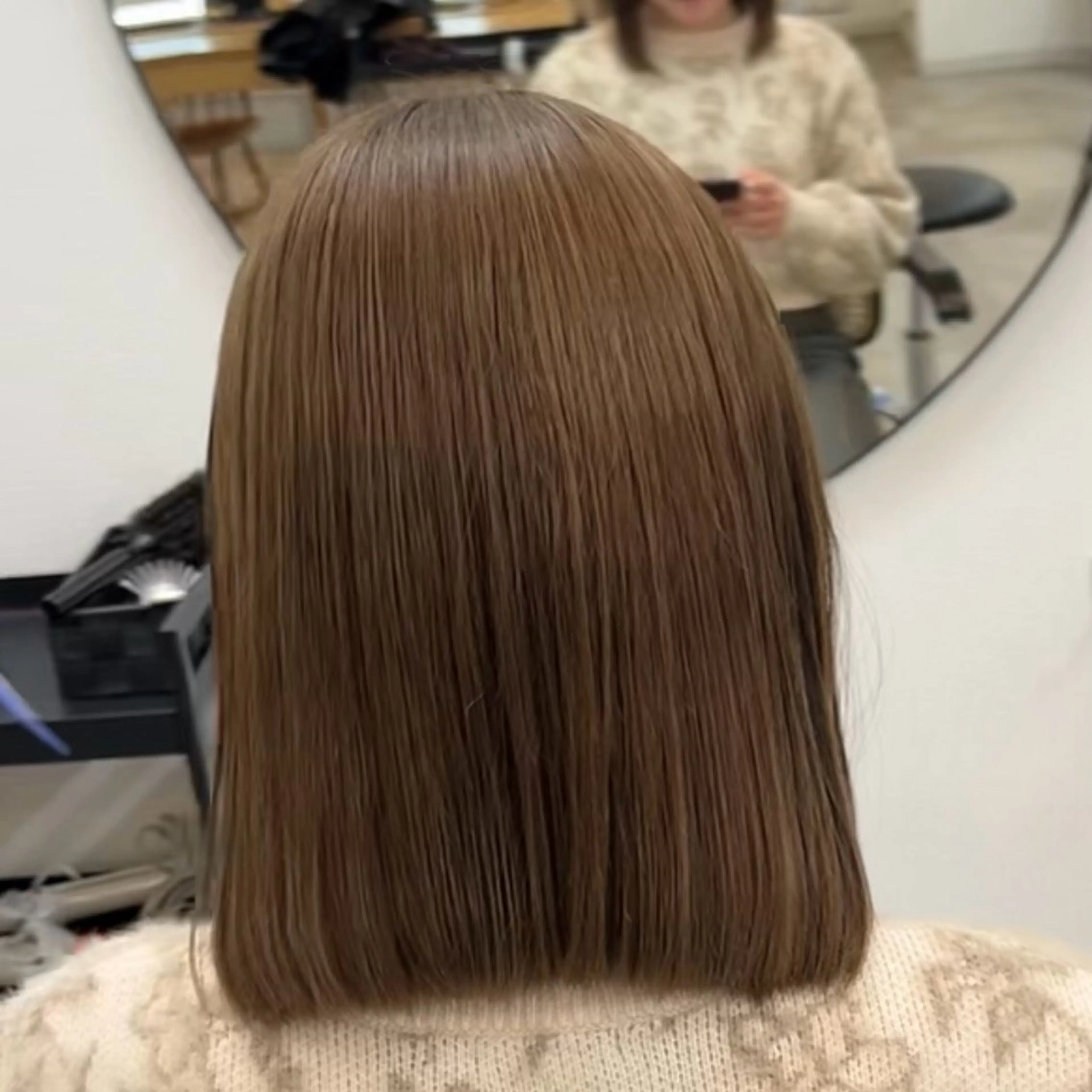 ミディアム カラー ベージュカラー ブリーチ ブリーチカラー/渋谷 /髪質改善/shinのヘアスタイル